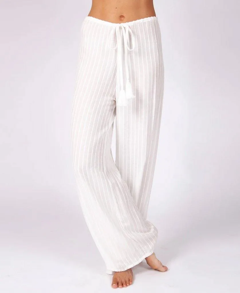 Greta Pant | Stripe Linen