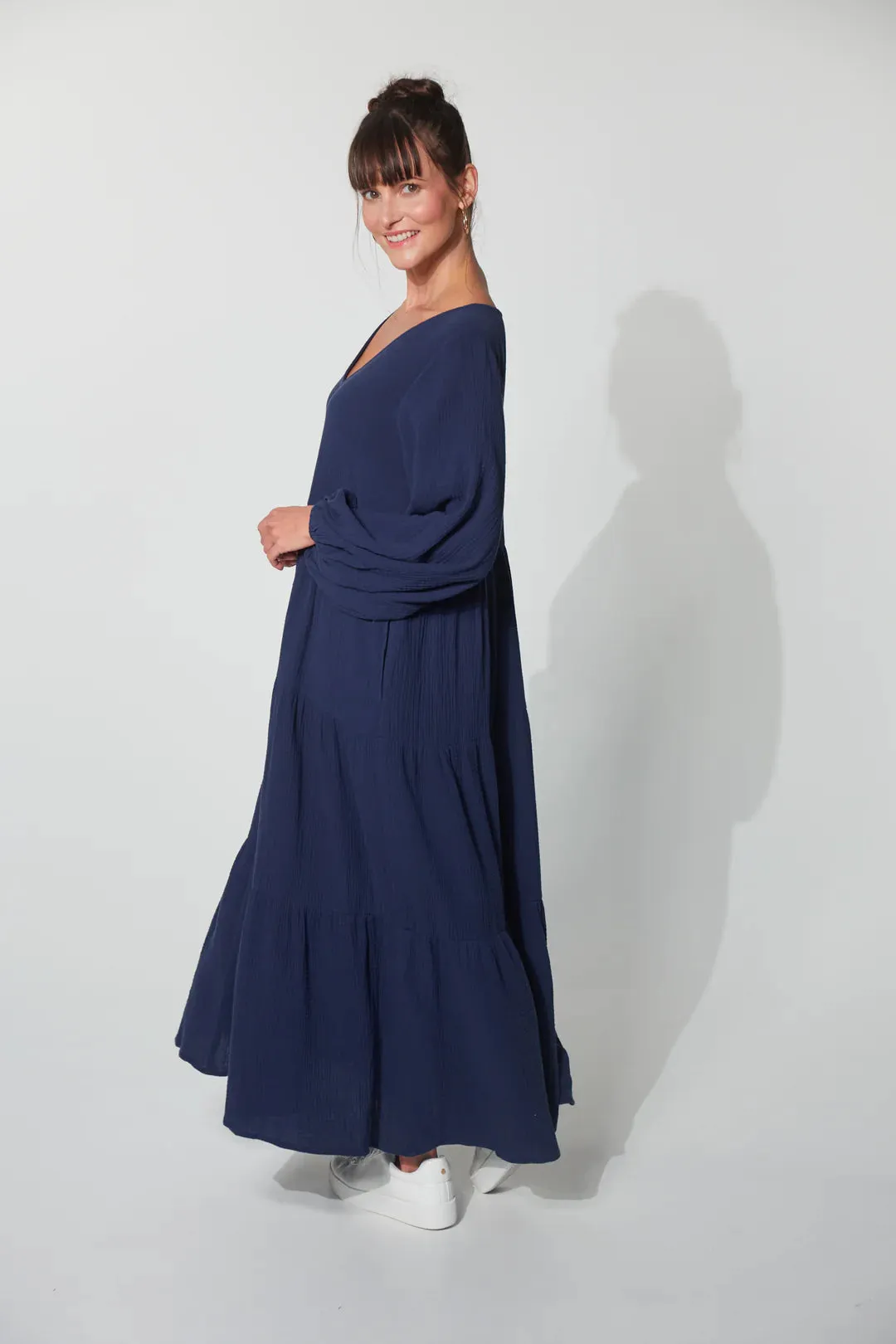 HAVEN Skye Maxi Dress MIDNIGHT