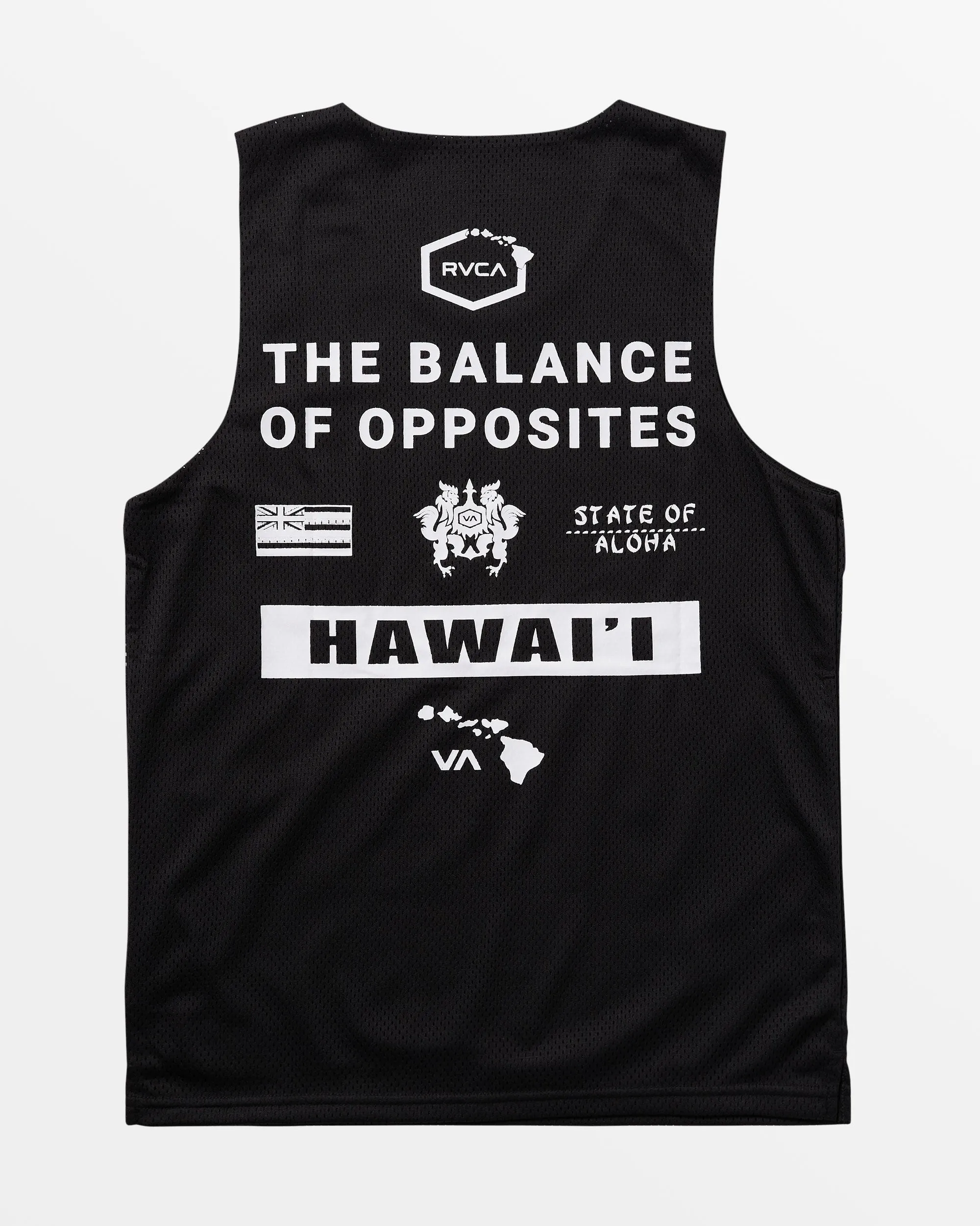 Hawaii Taro Mesh Tank Top - Black 2