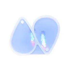 Holographic Light & Shadow drop Mini Moulds Silicone Resin Earring Moulds DIY Resin Stud Earrings Trial Size Makes 1 x Pair