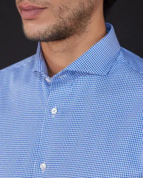 Houndstooth Shirt - Blue