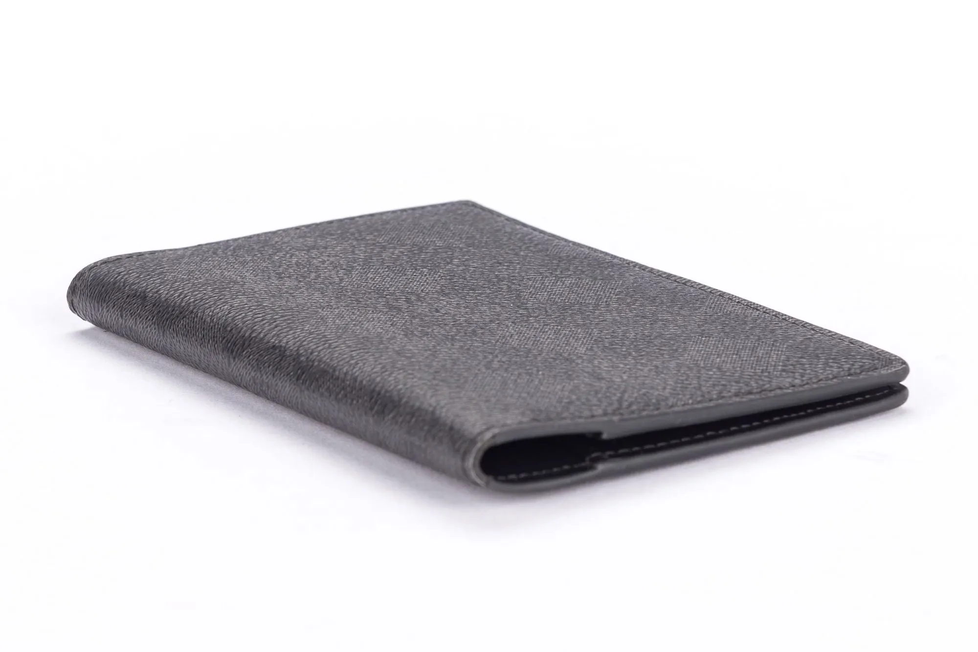 Isaratti Grey & Black Leather Passport Holder