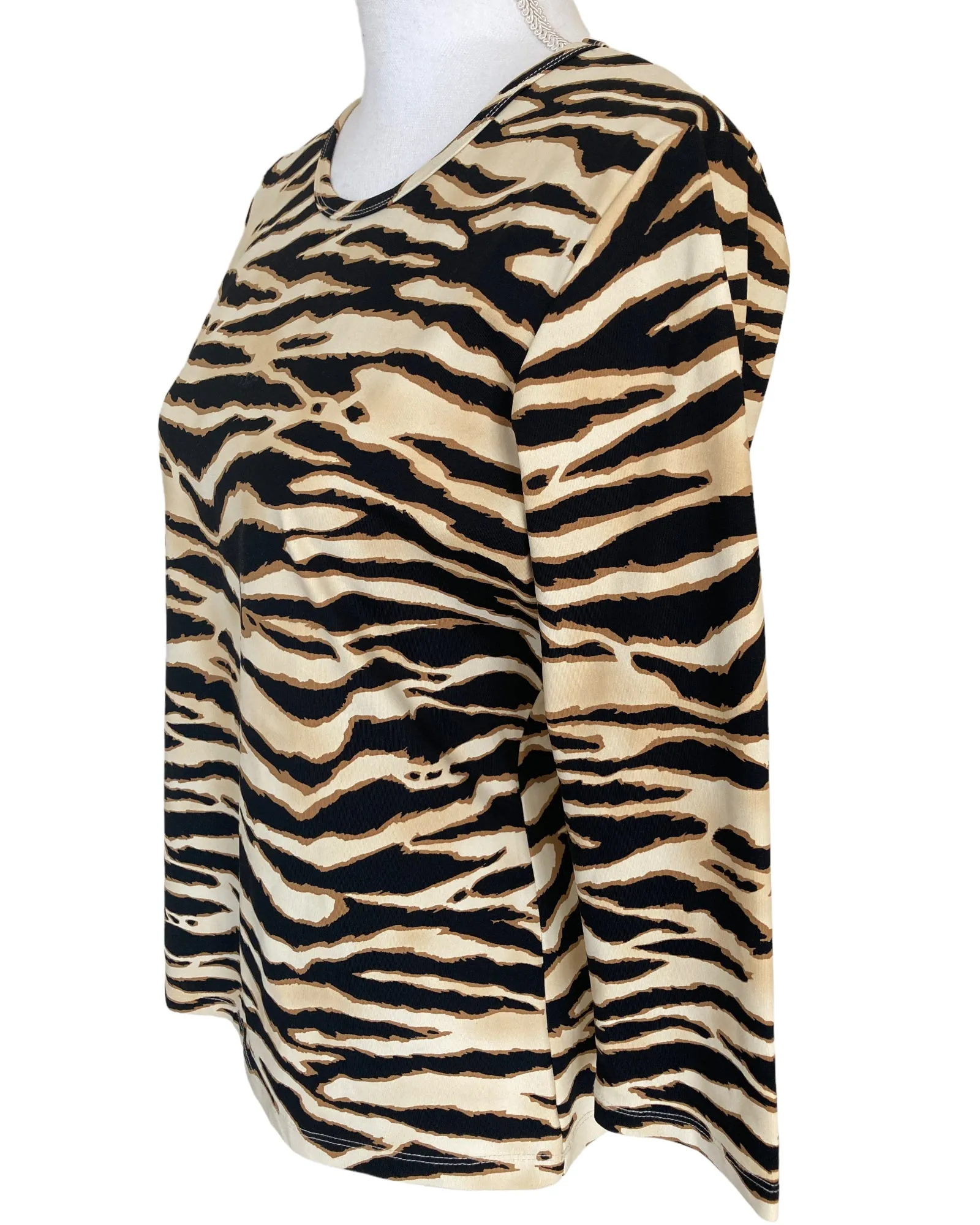 J. McLaughlin Animal Print Top, M