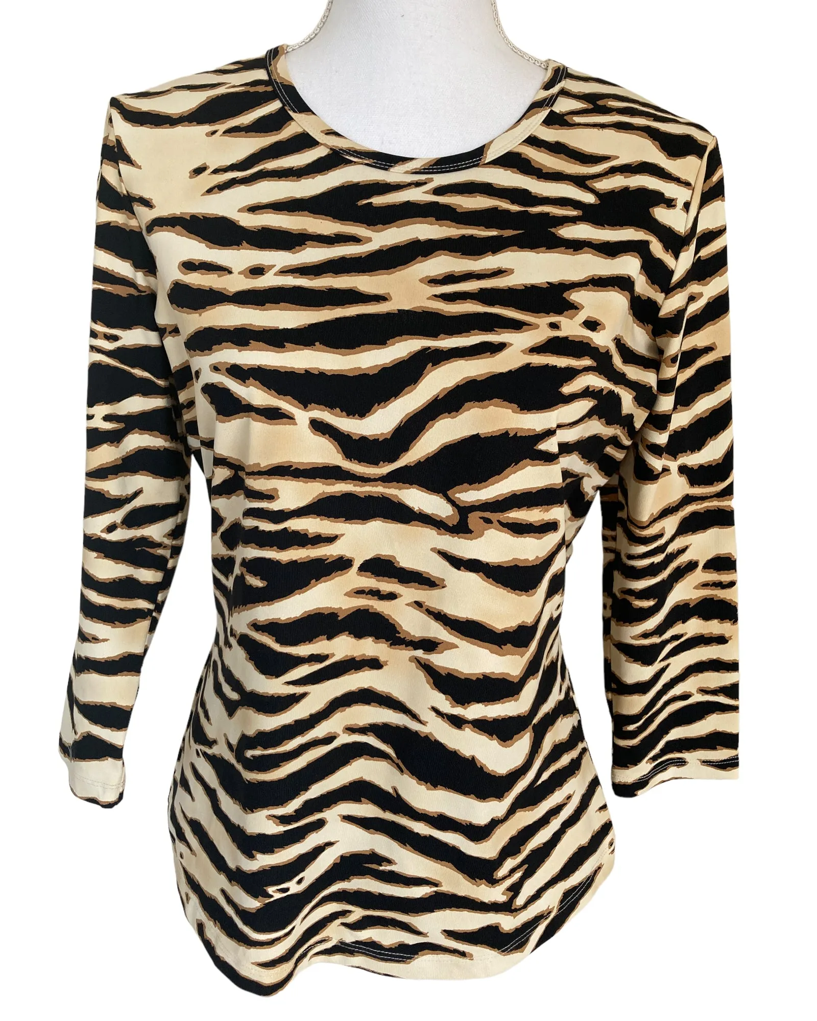 J. McLaughlin Animal Print Top, M