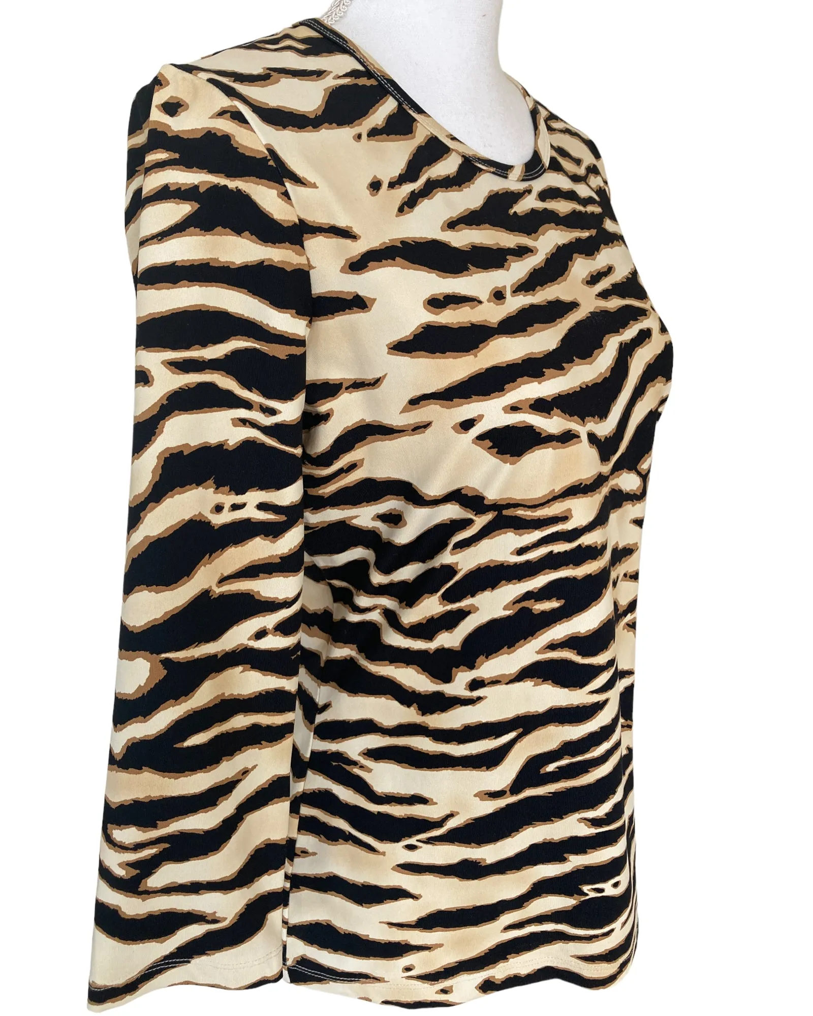 J. McLaughlin Animal Print Top, M