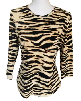 J. McLaughlin Animal Print Top, M