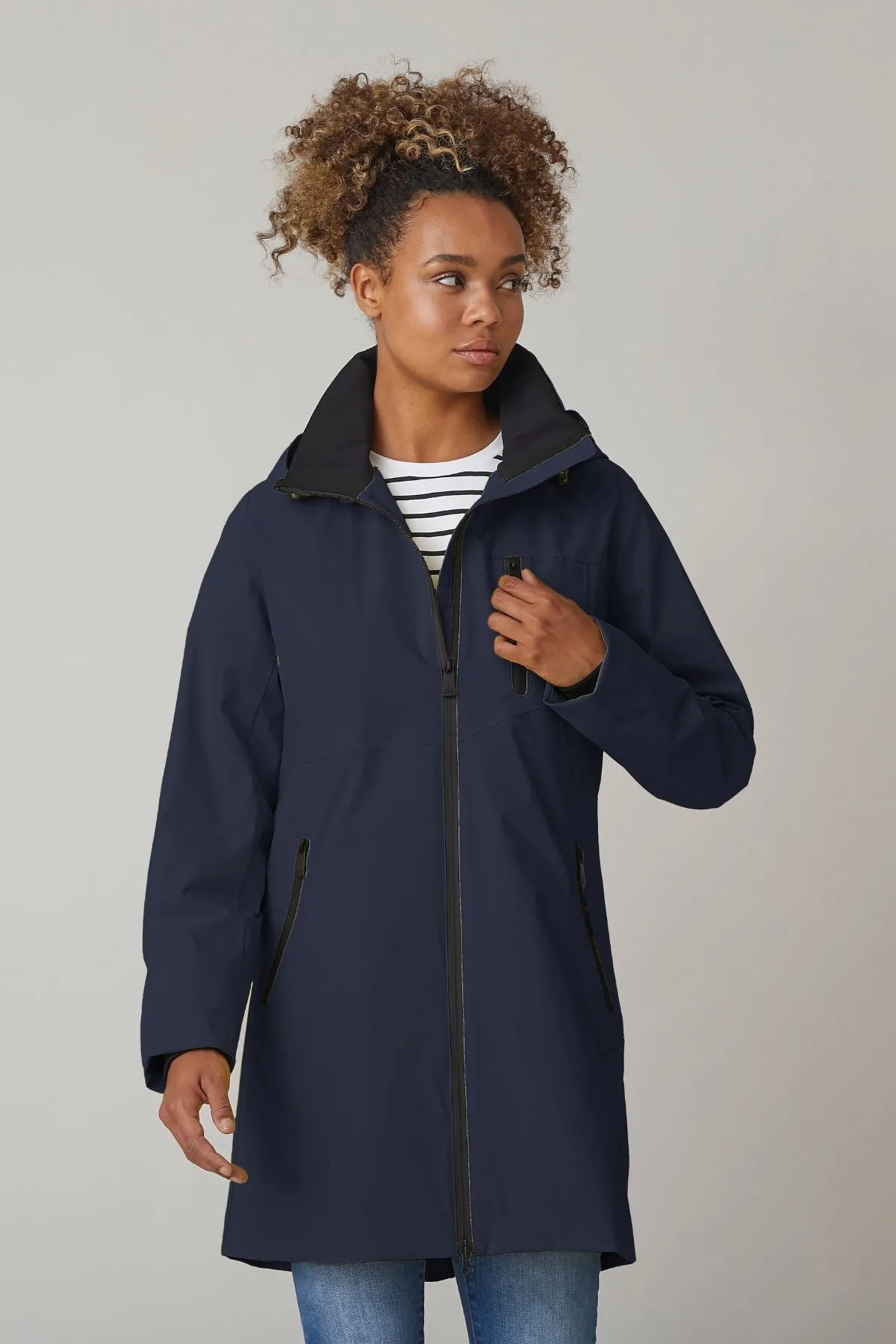 JEANELLE Waterproof Spring Jacket with Detachable Hood 2493