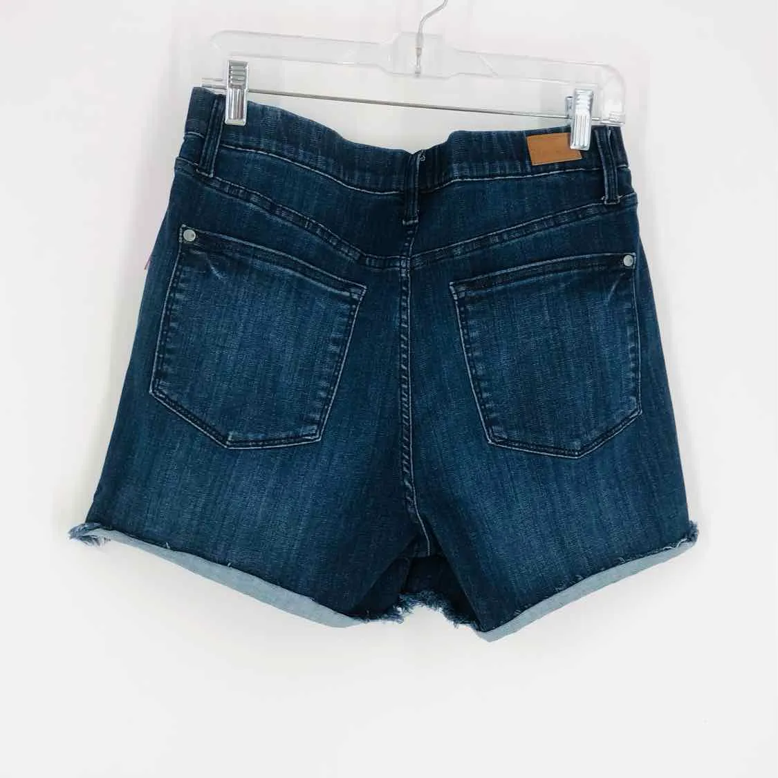 Judy Blue Size XL Dk Denim Frayed Shorts Shorts