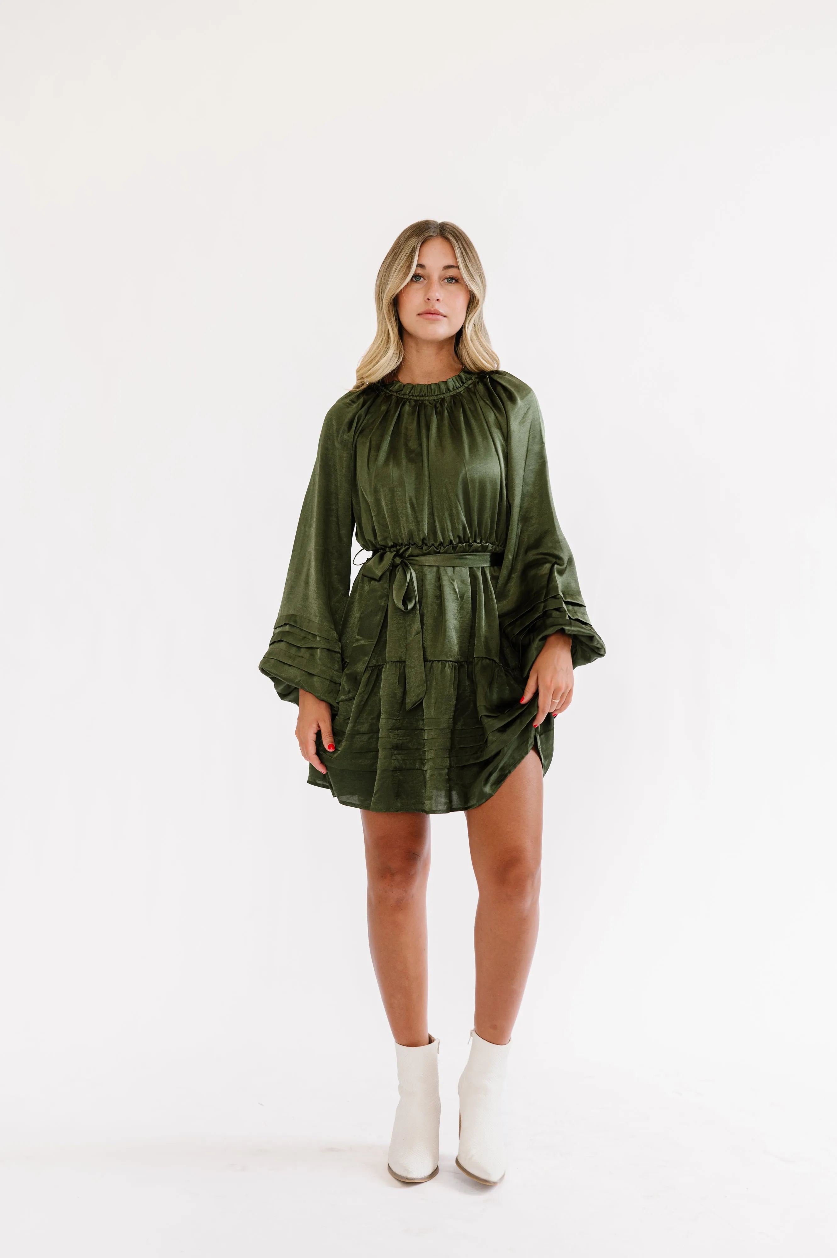 Keslie Dress in Olive