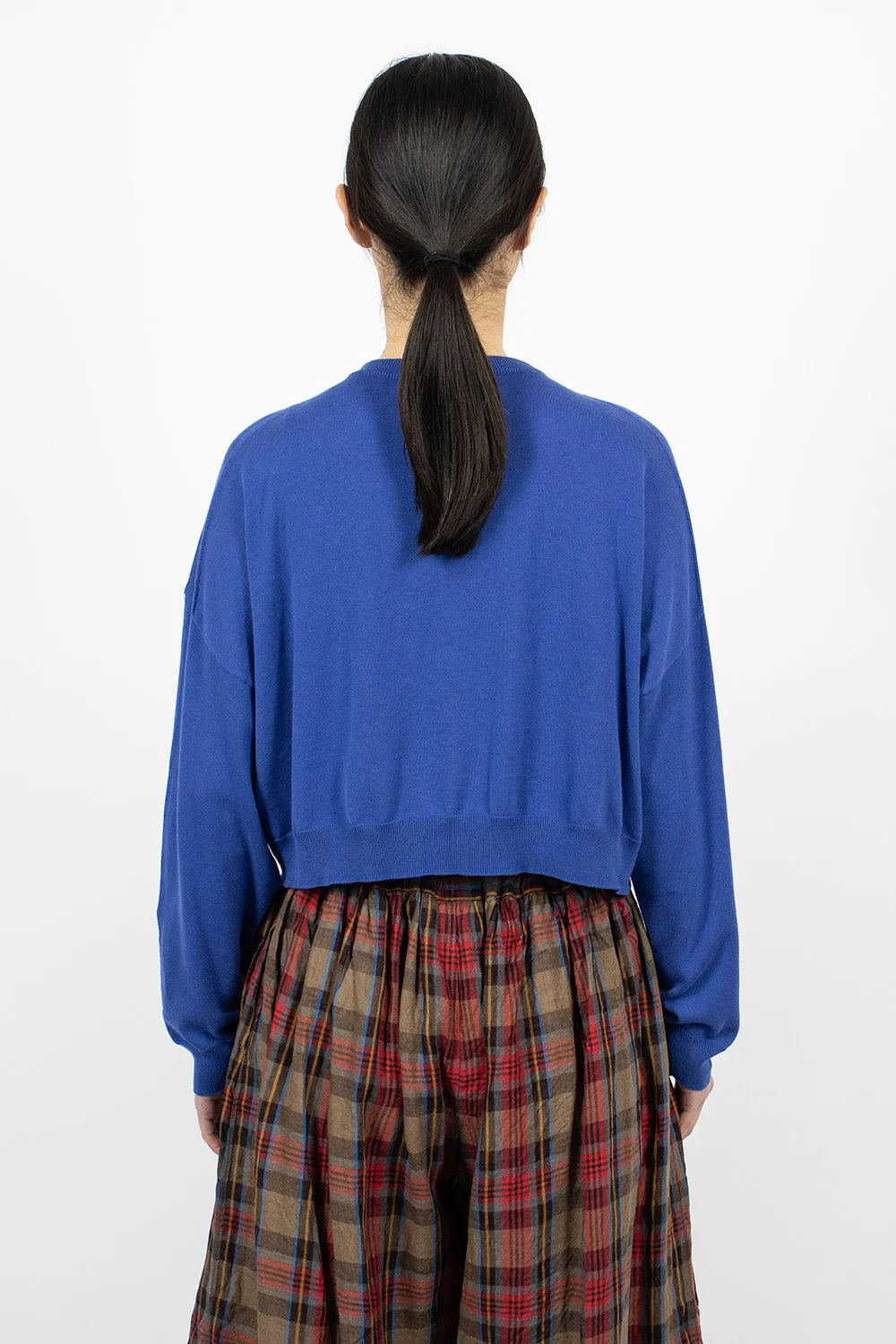 Knit Cardigan Blue