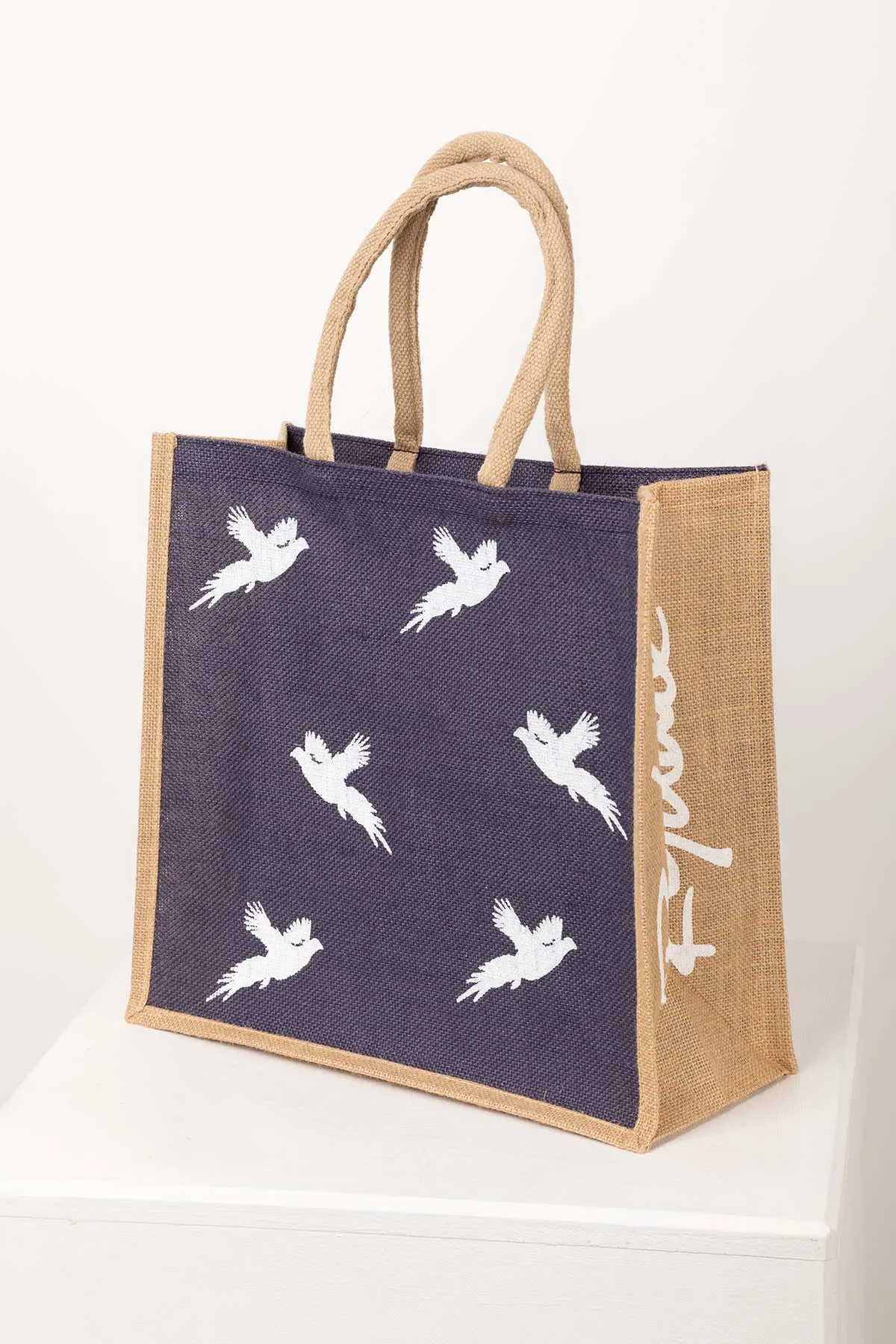 Ladies Hessian Shopping Bag - Printed