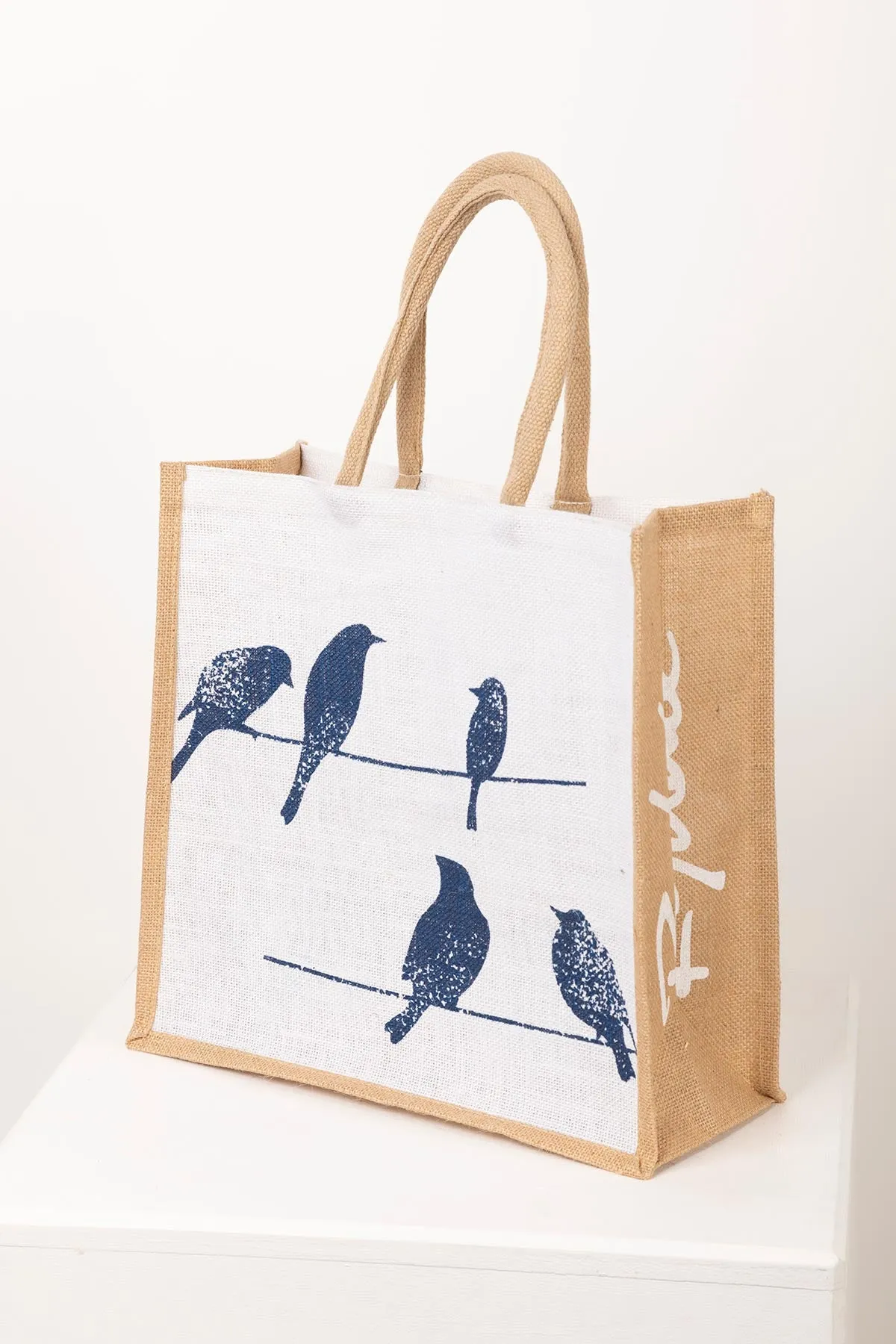 Ladies Hessian Shopping Bag - Printed