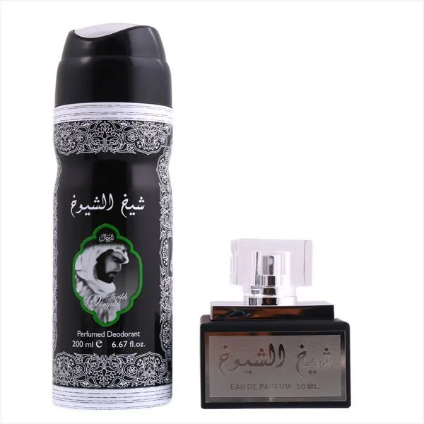 Lattafa Sheikh Shuyukh Perfumes Gift Set for Men(EDP 50ml & Deo200ml)