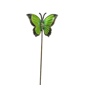 Light Green Butterfly Garden Stake