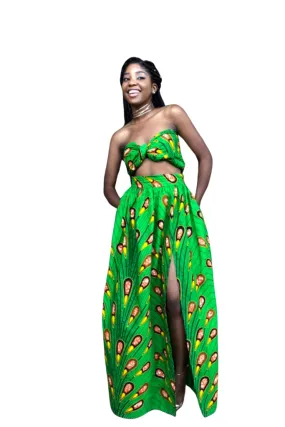 Long Ankara Skirt