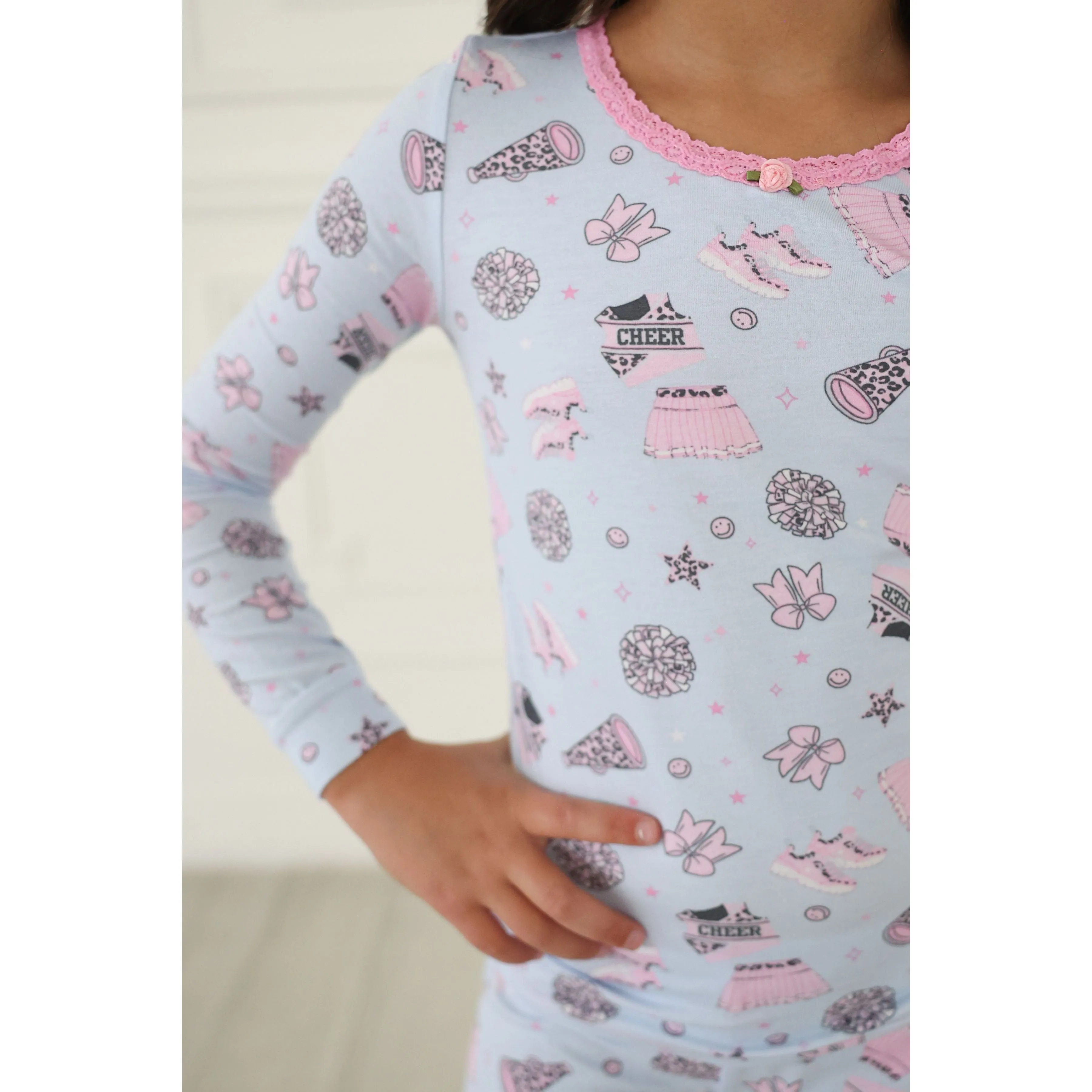 long sleeve pajama set | cheer