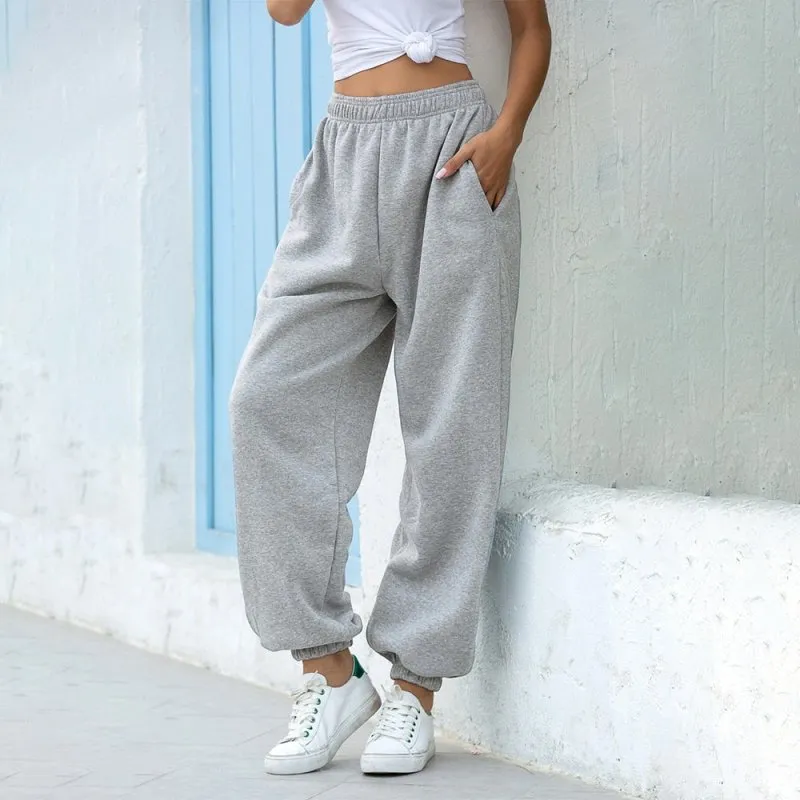 Loose Joggers Wide Leg SweatPants Women Trousers Plus Size Soft High Waist Pants Streetwear Korean Casual Yoga Pant