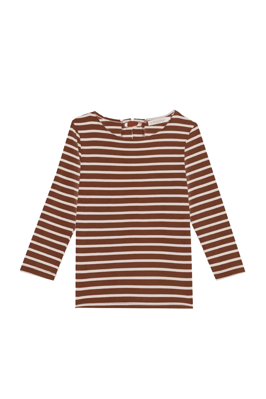 LPE Marjo bwn/ecru stripe top