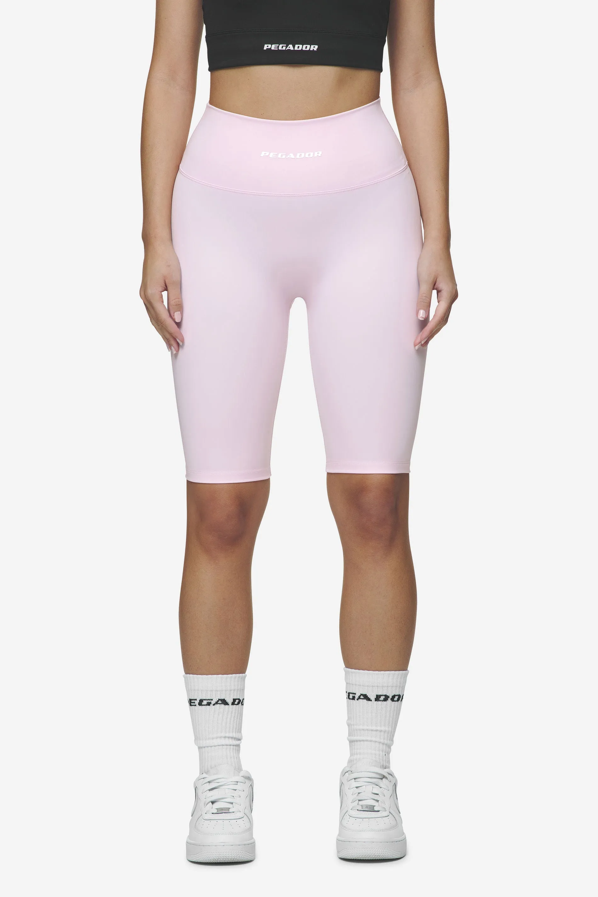 Lupita Biker Shorts Bubblegum White