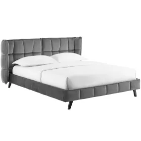 Makenna Performance Velvet Platform Bed