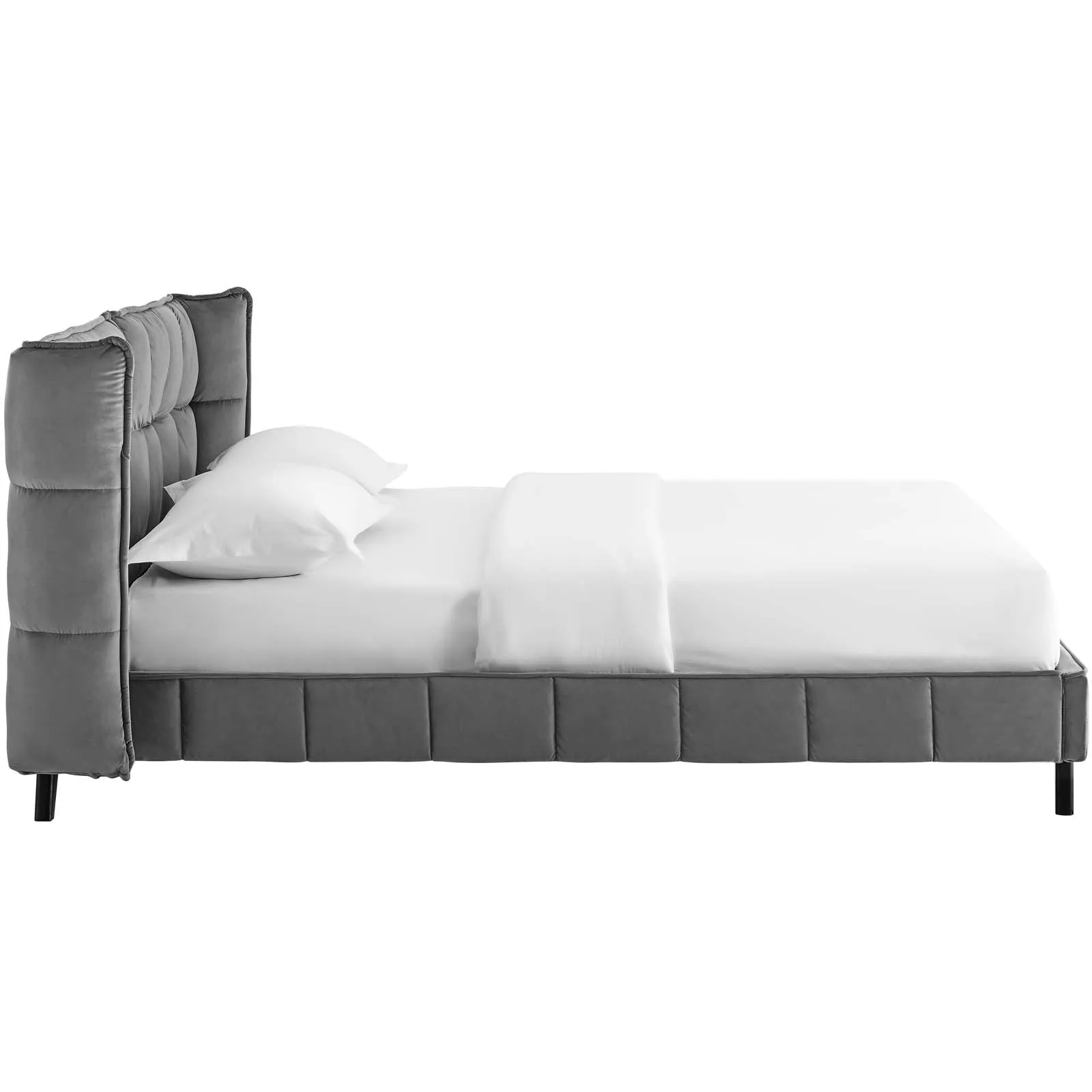 Makenna Performance Velvet Platform Bed