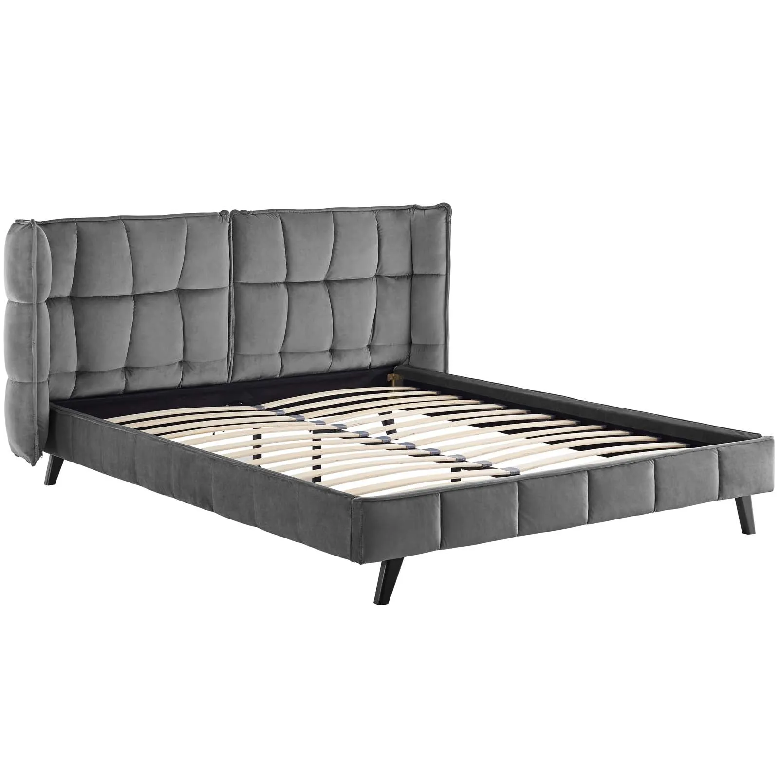 Makenna Performance Velvet Platform Bed