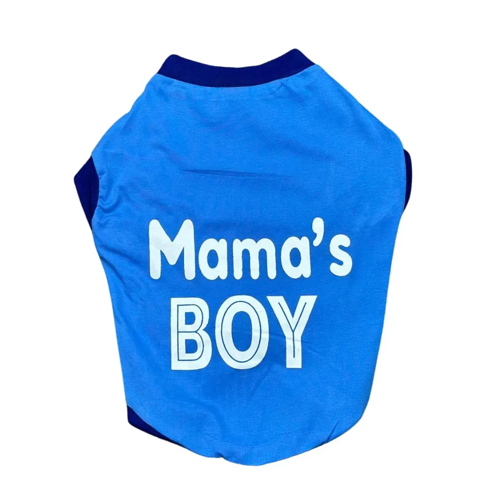 Mama's Boy Dog T-Shirt