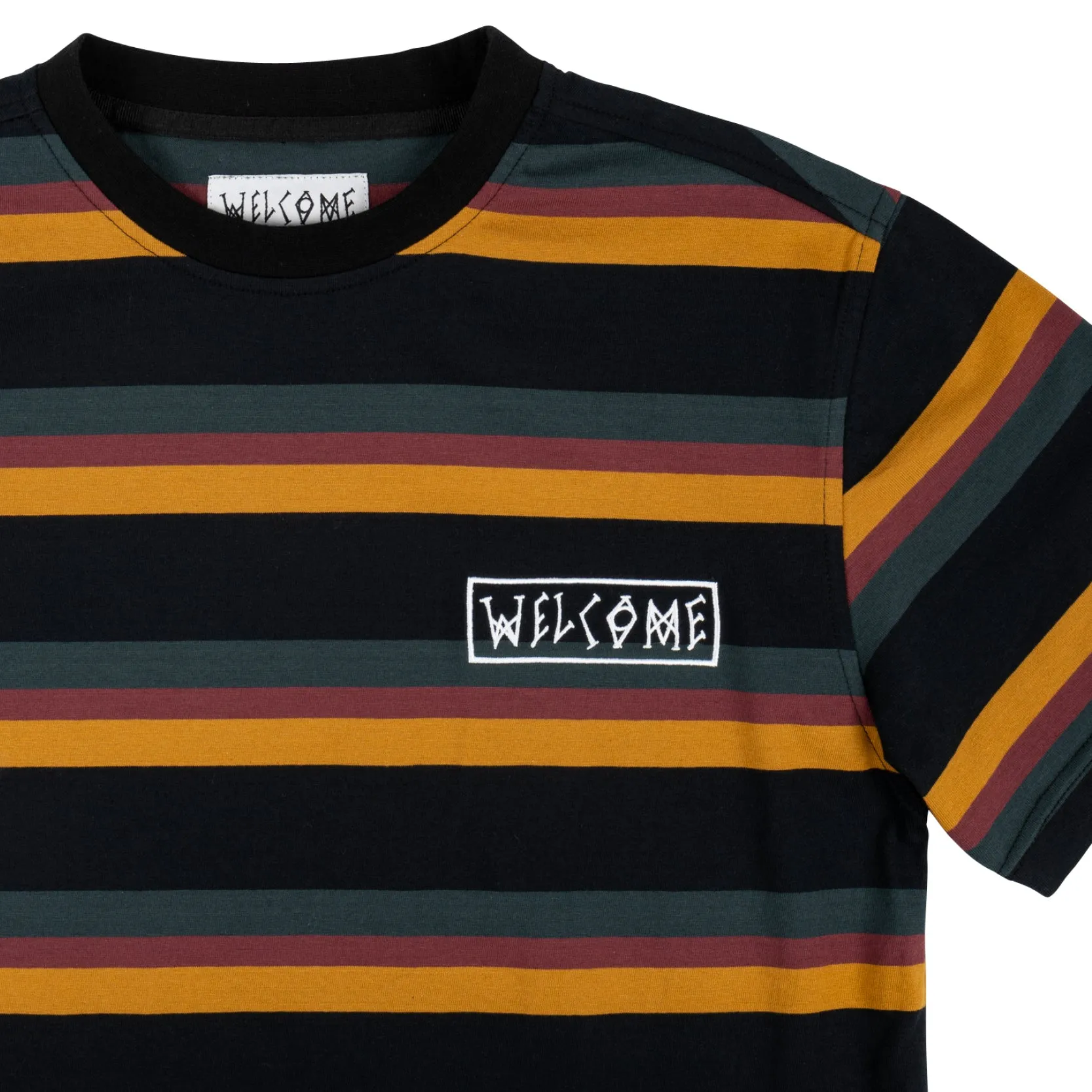 Medius Stripe Short Sleeve Knit - Black