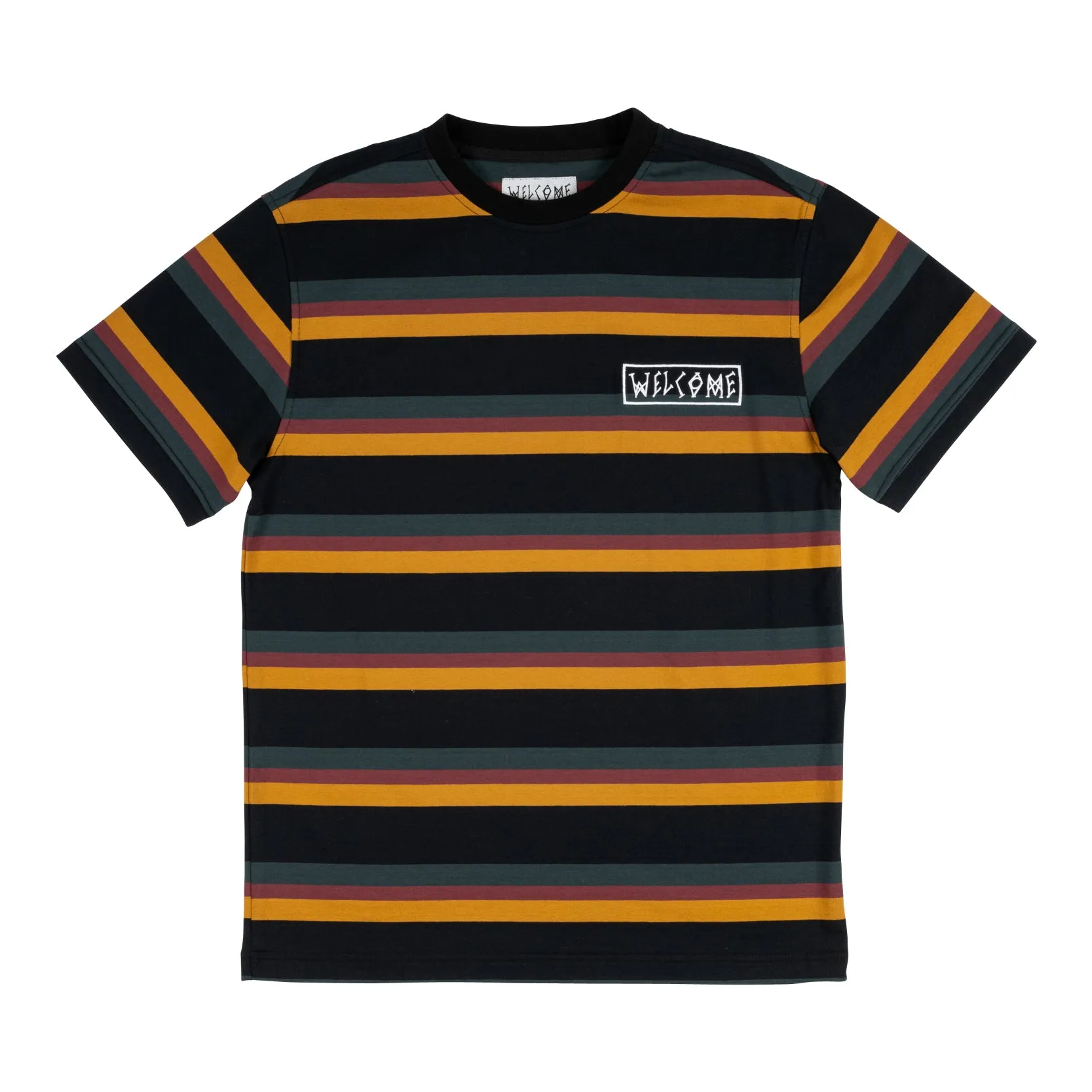 Medius Stripe Short Sleeve Knit - Black