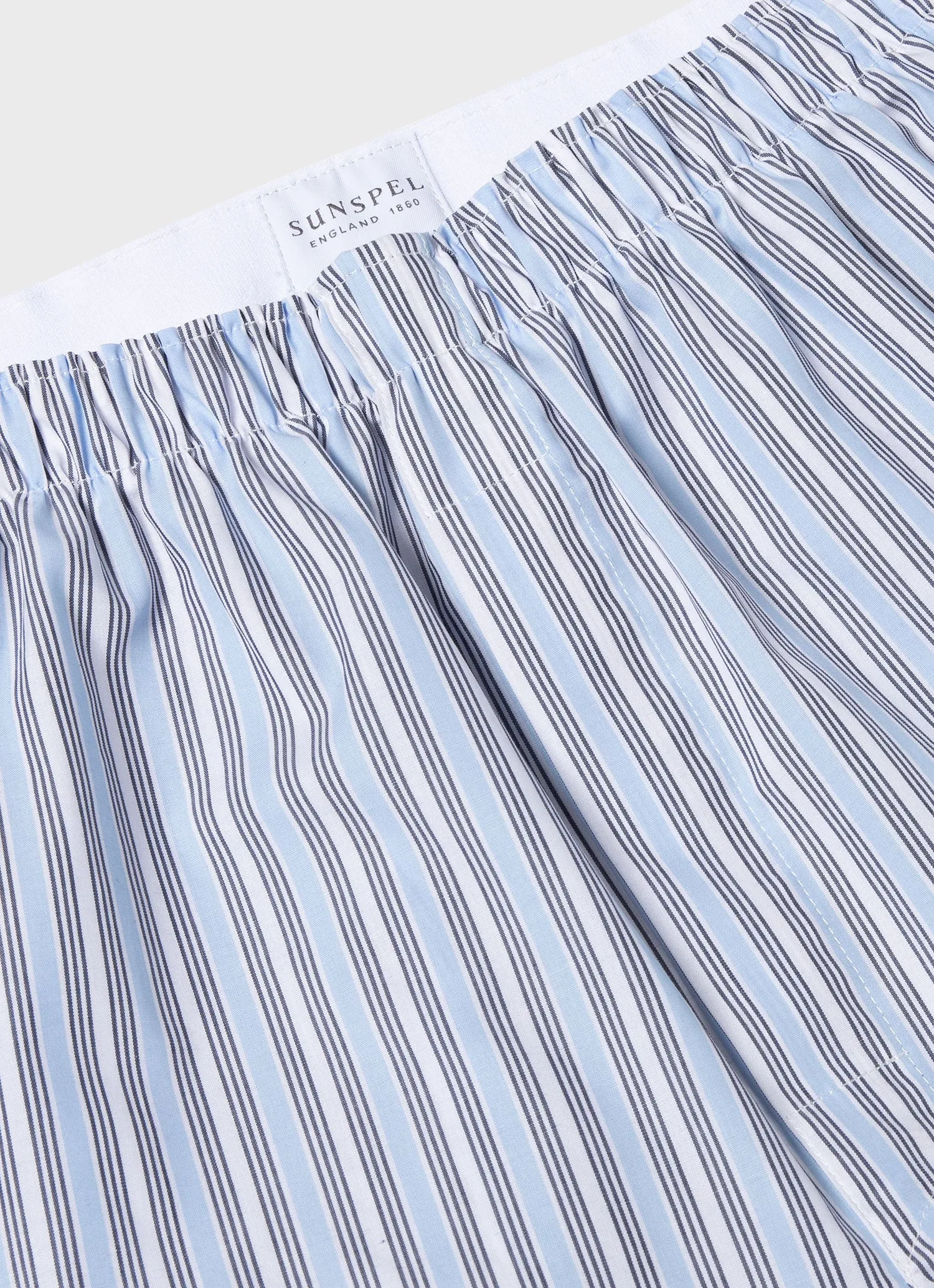 Men's Classic Boxer Shorts in Blue Stripe