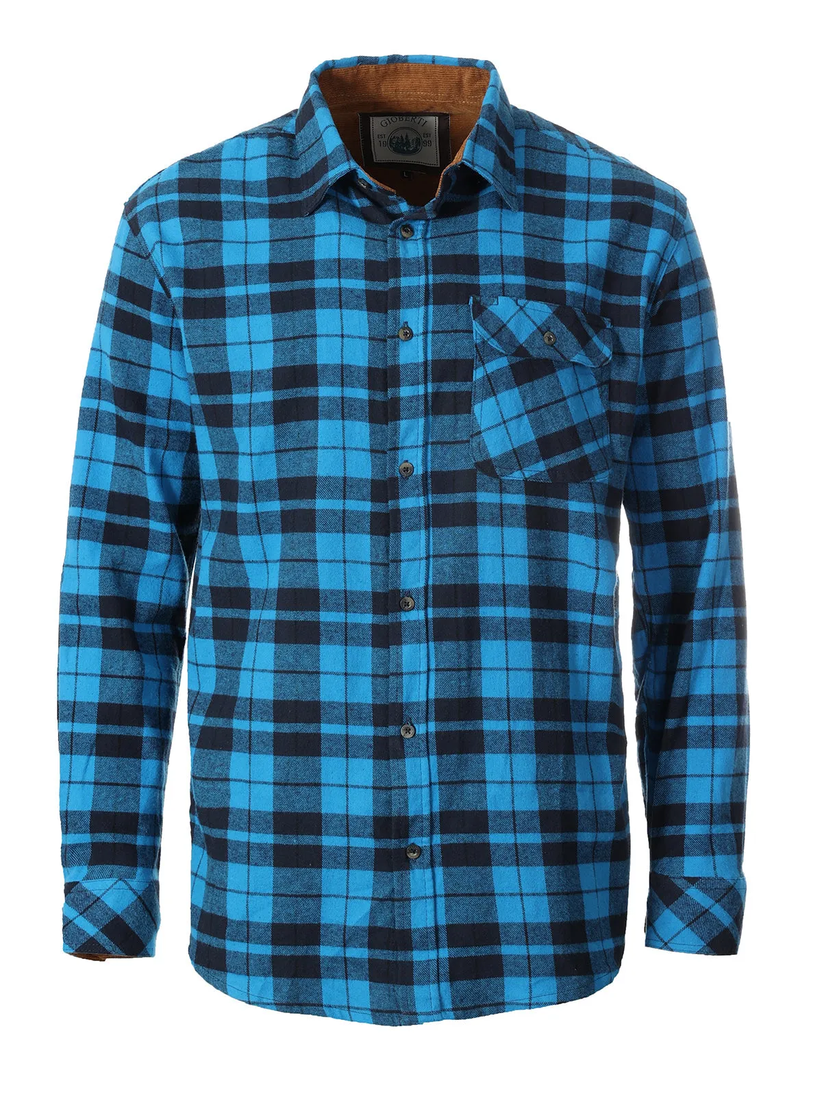 Men's Flannel w/ Corduroy Contrast