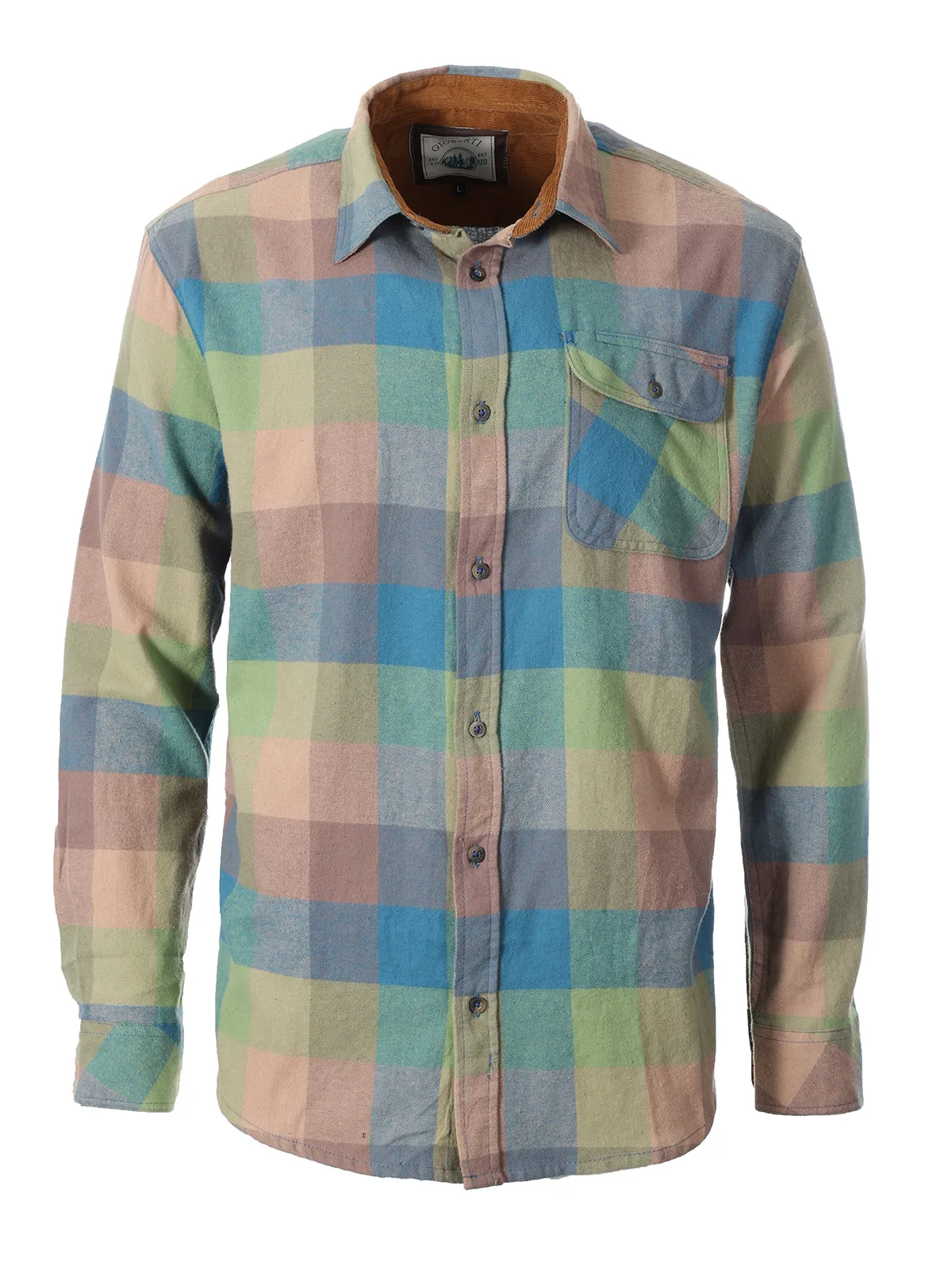 Men's Flannel w/ Corduroy Contrast