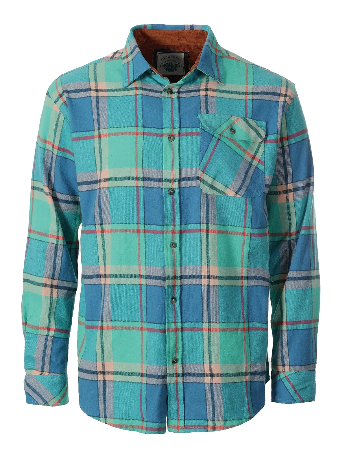 Men's Flannel w/ Corduroy Contrast