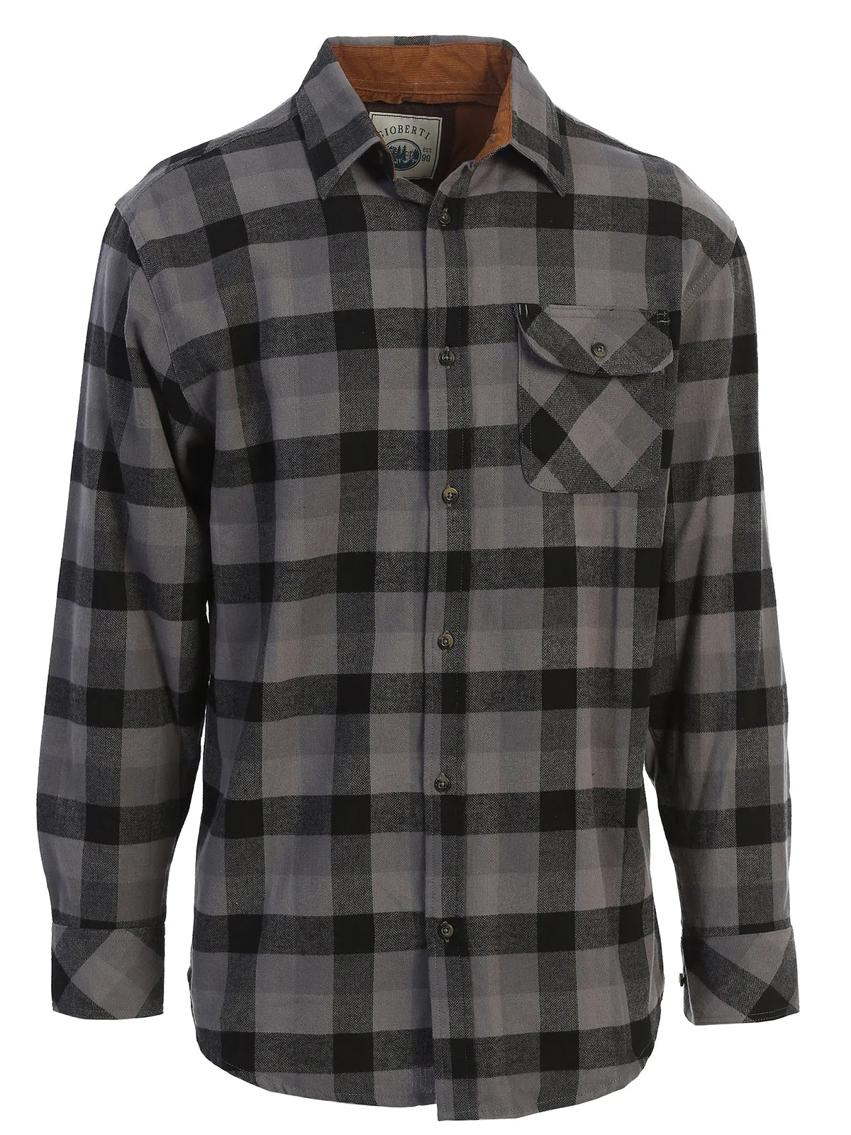 Men's Flannel w/ Corduroy Contrast