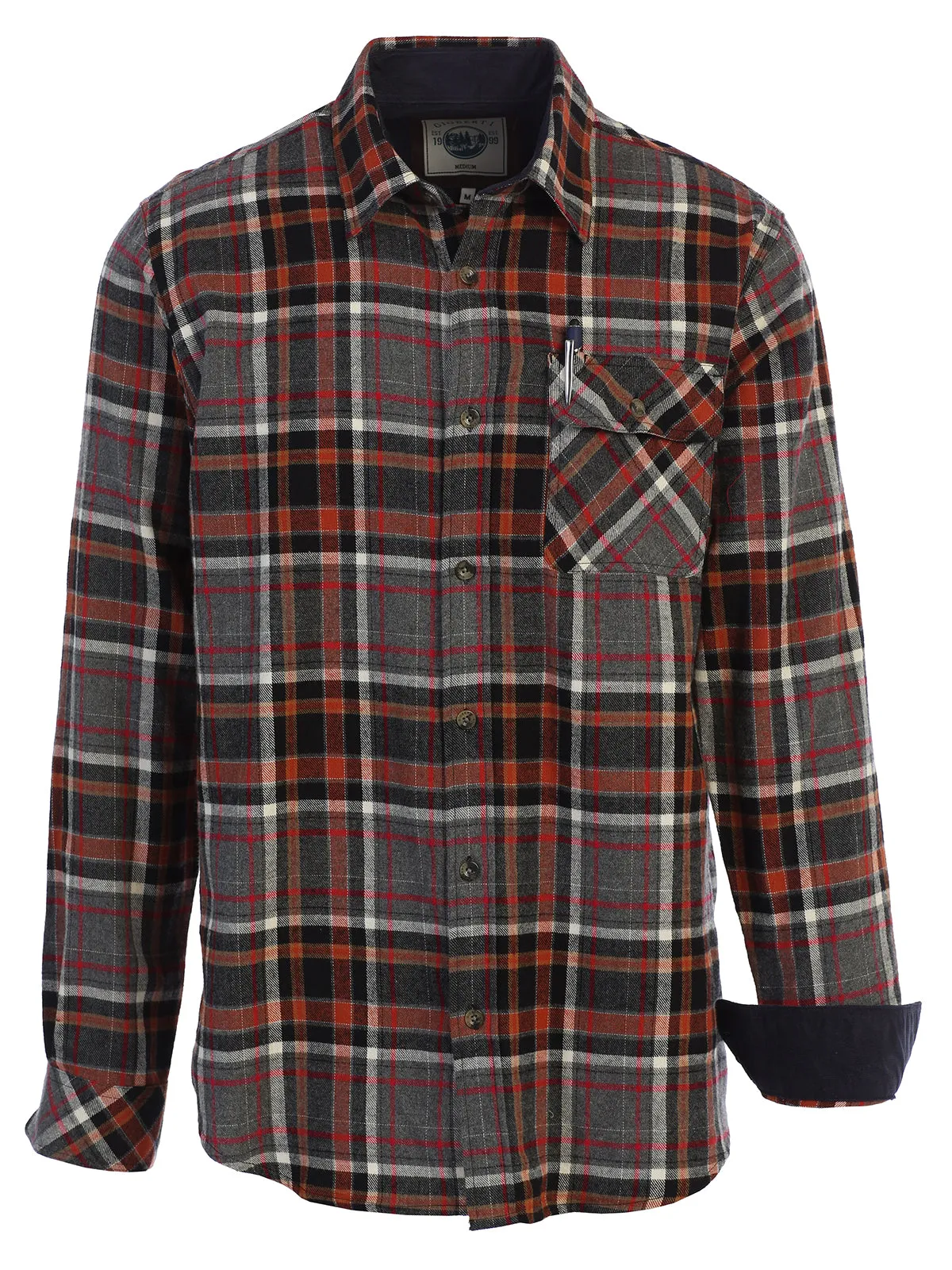 Men's Flannel w/ Corduroy Contrast