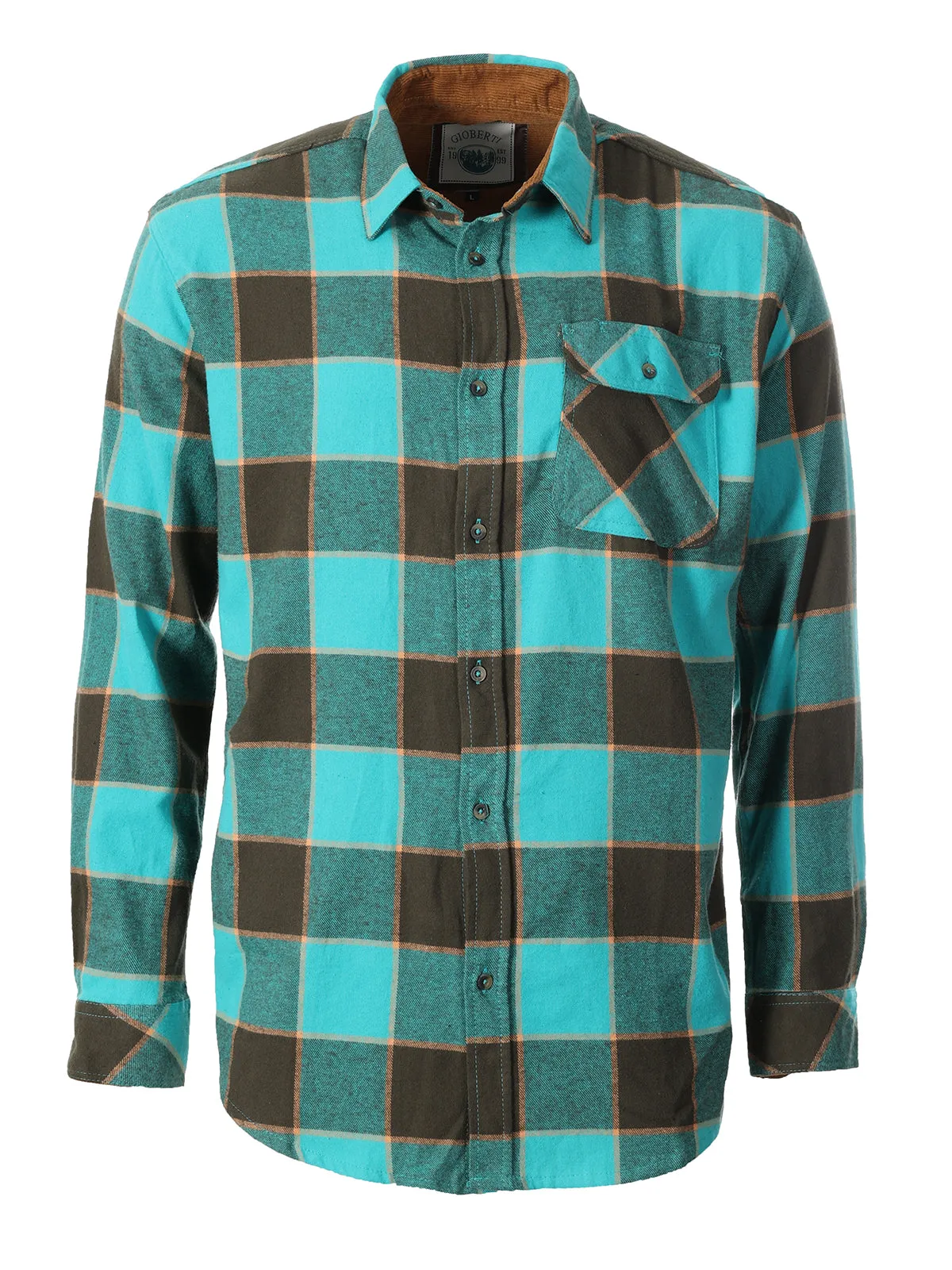 Men's Flannel w/ Corduroy Contrast