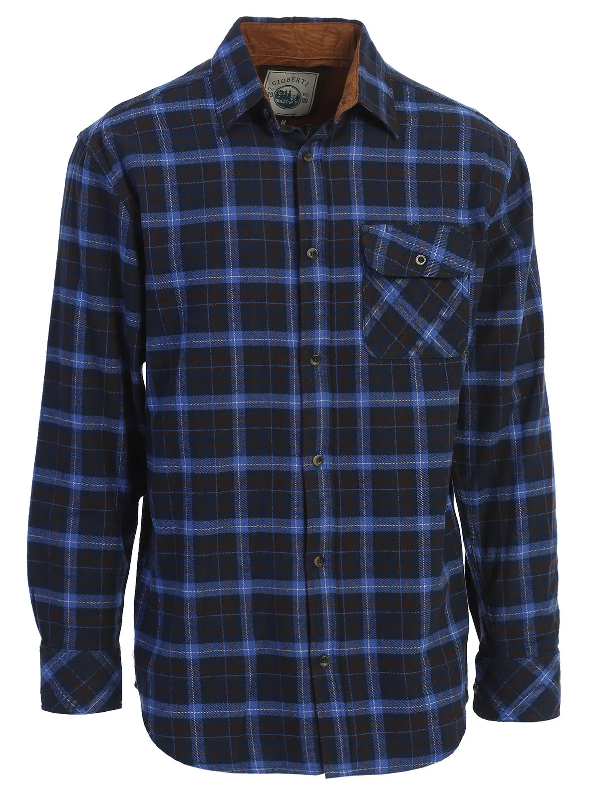 Men's Flannel w/ Corduroy Contrast