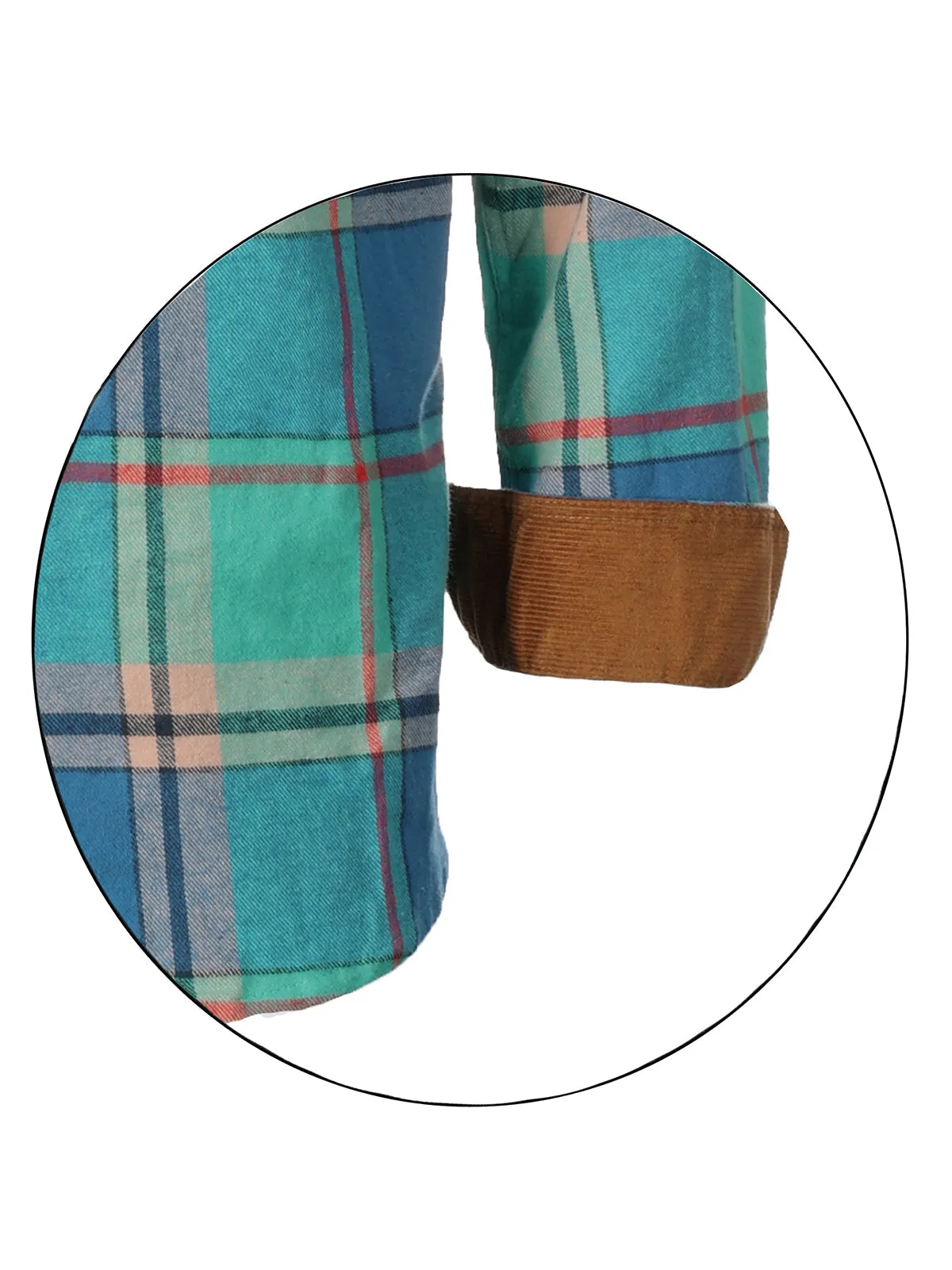 Men's Flannel w/ Corduroy Contrast