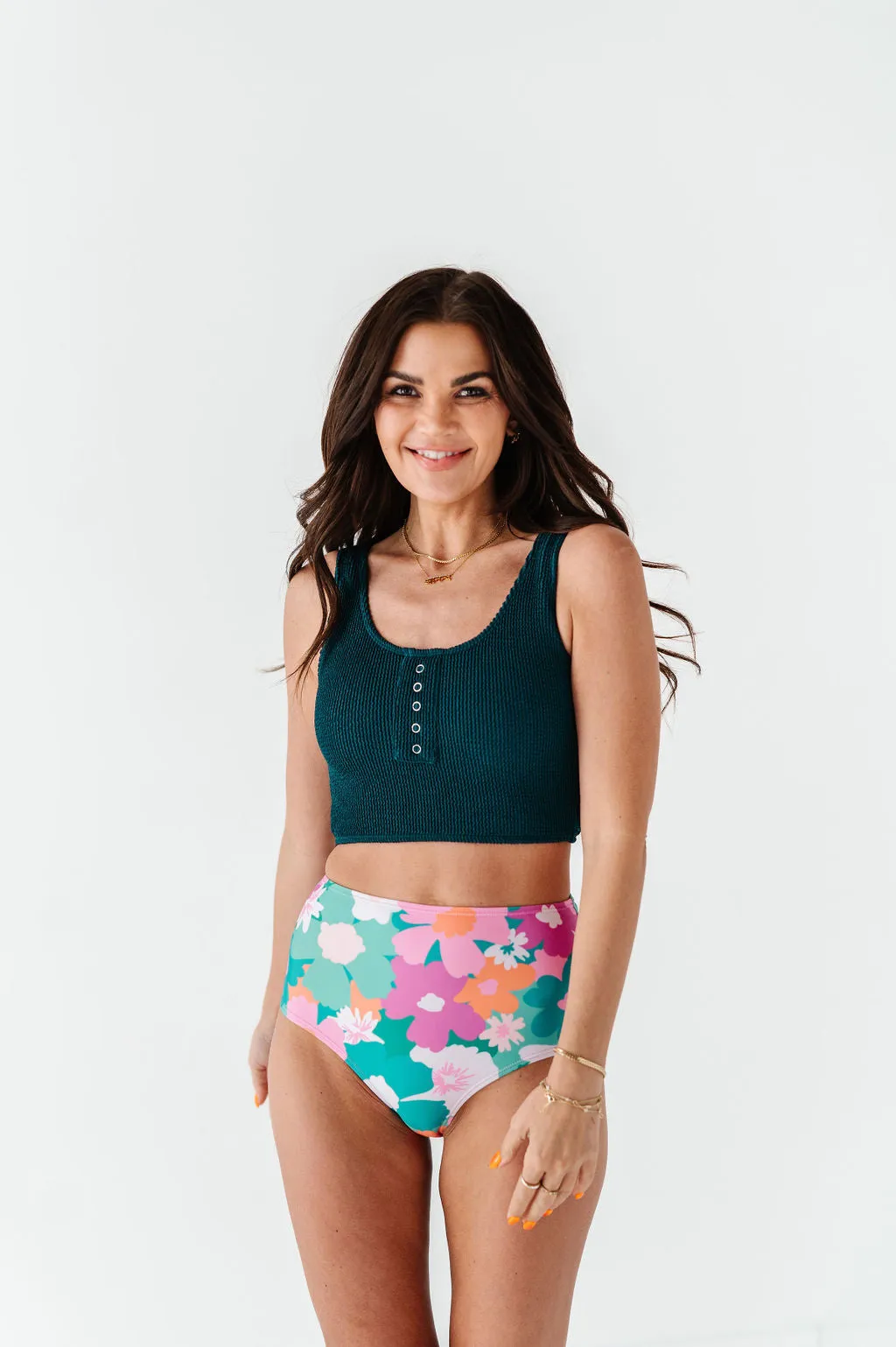 Mid Rise Bottoms in Oasis Floral