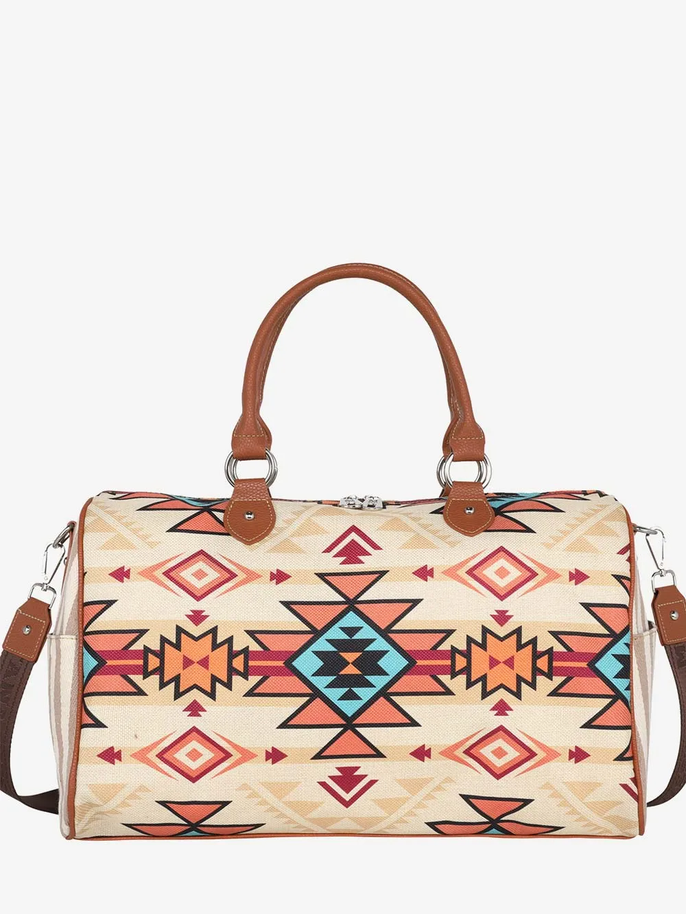 Montana West Aztec Canvas Weekender Bag