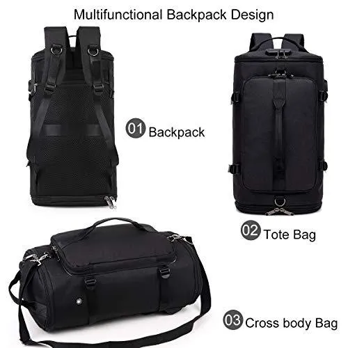 MROYALE™ Anti Theft Backpack-Duffel-Tote w/ Shoe Compartment & USB - Waterproof Outdoor