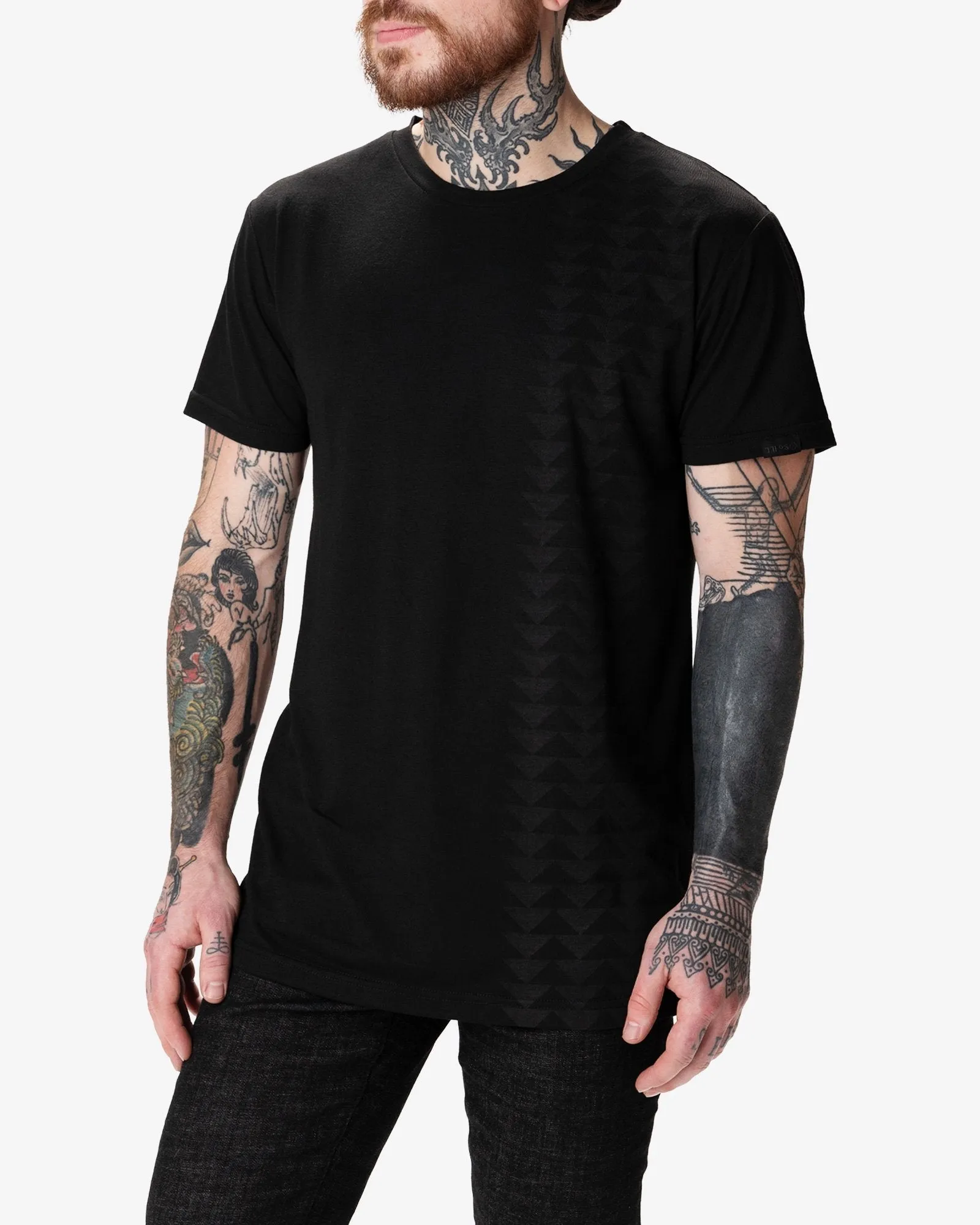 Nakoa Tee - Black Wolf • Poly/Cotton