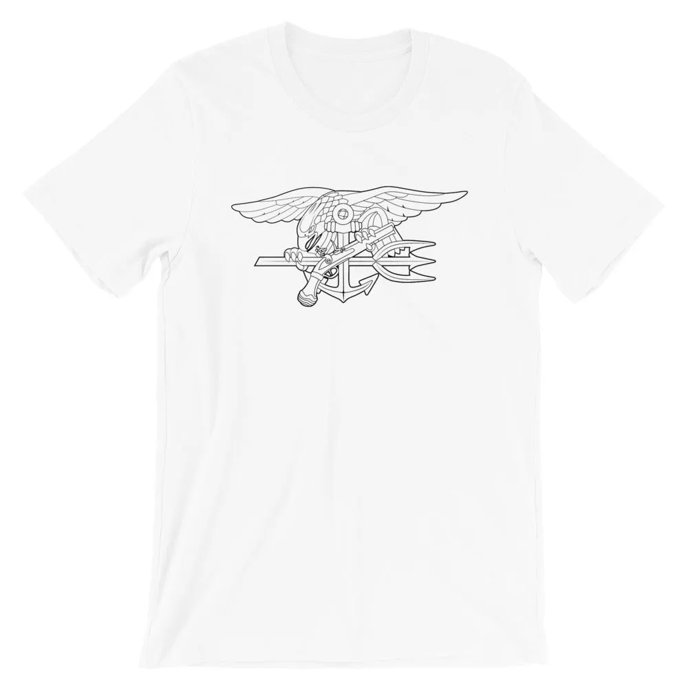 Navy SEALs Trident outline Short-Sleeve Unisex T-Shirt