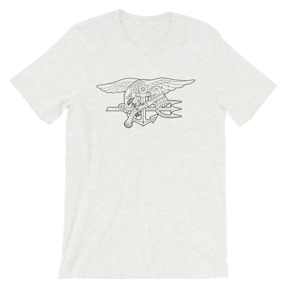 Navy SEALs Trident outline Short-Sleeve Unisex T-Shirt