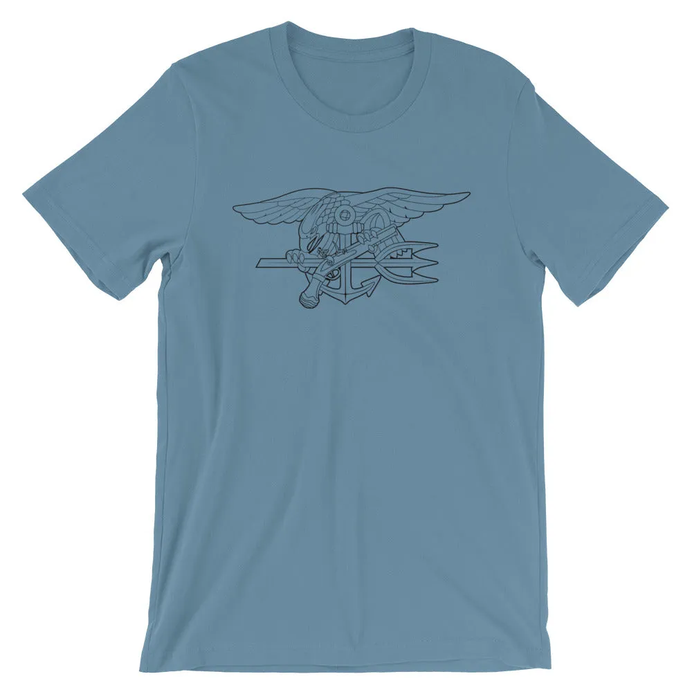 Navy SEALs Trident outline Short-Sleeve Unisex T-Shirt