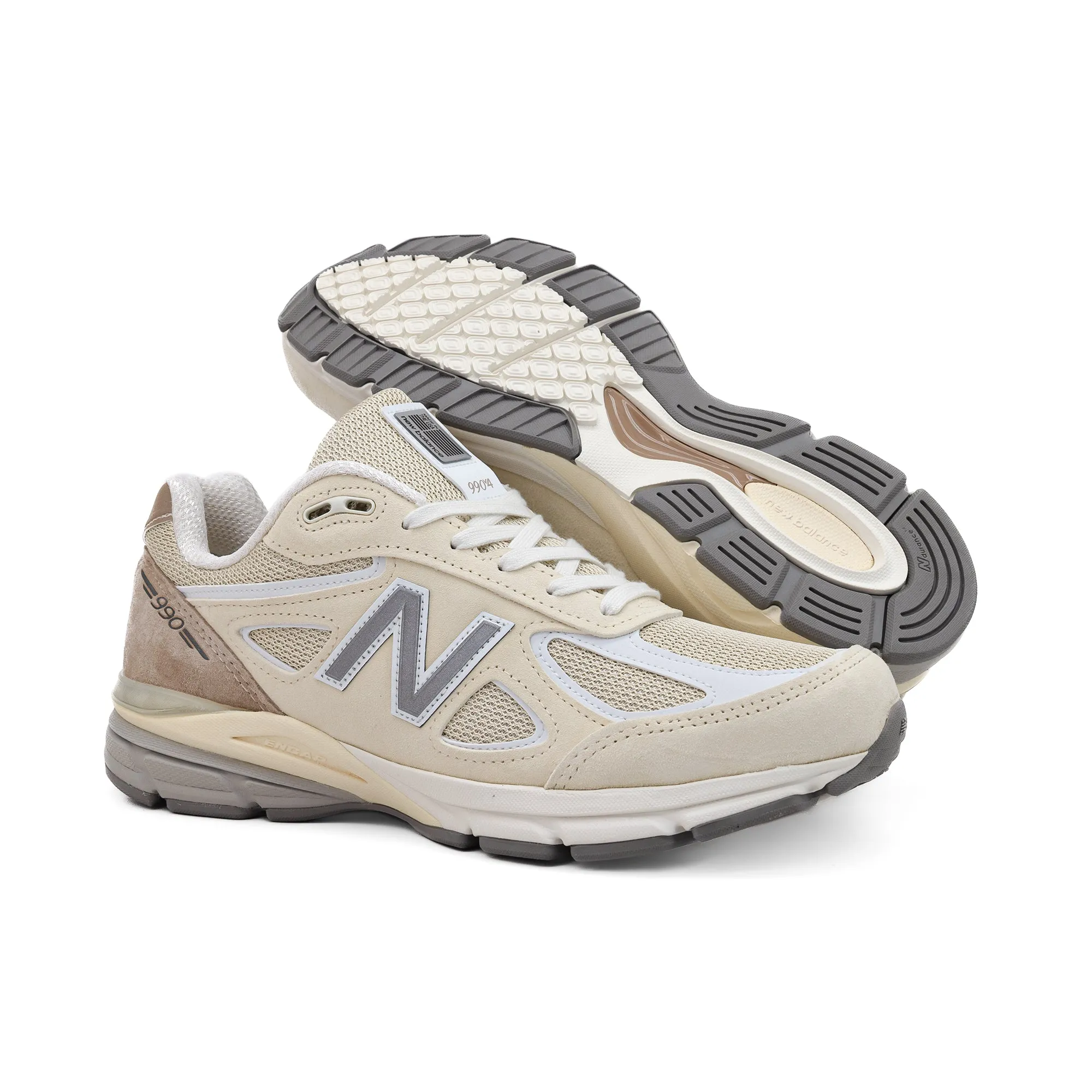 New Balance 990v4 Made in USA Cream U990TE4