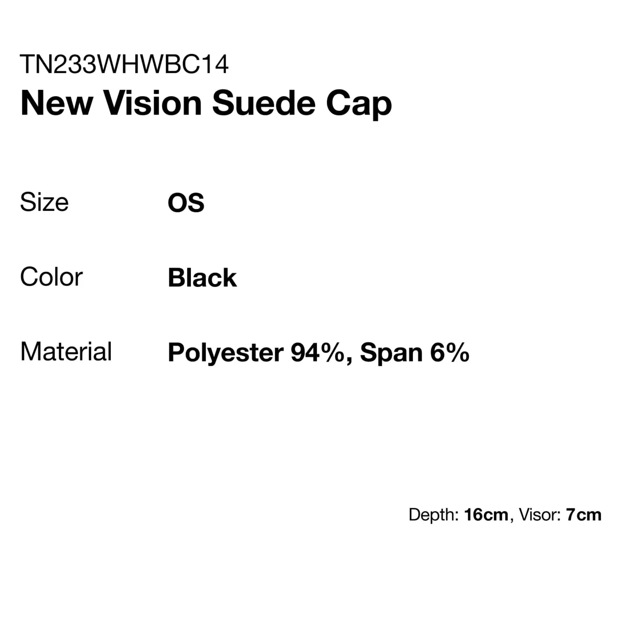 New Vision Suede Cap (Black)