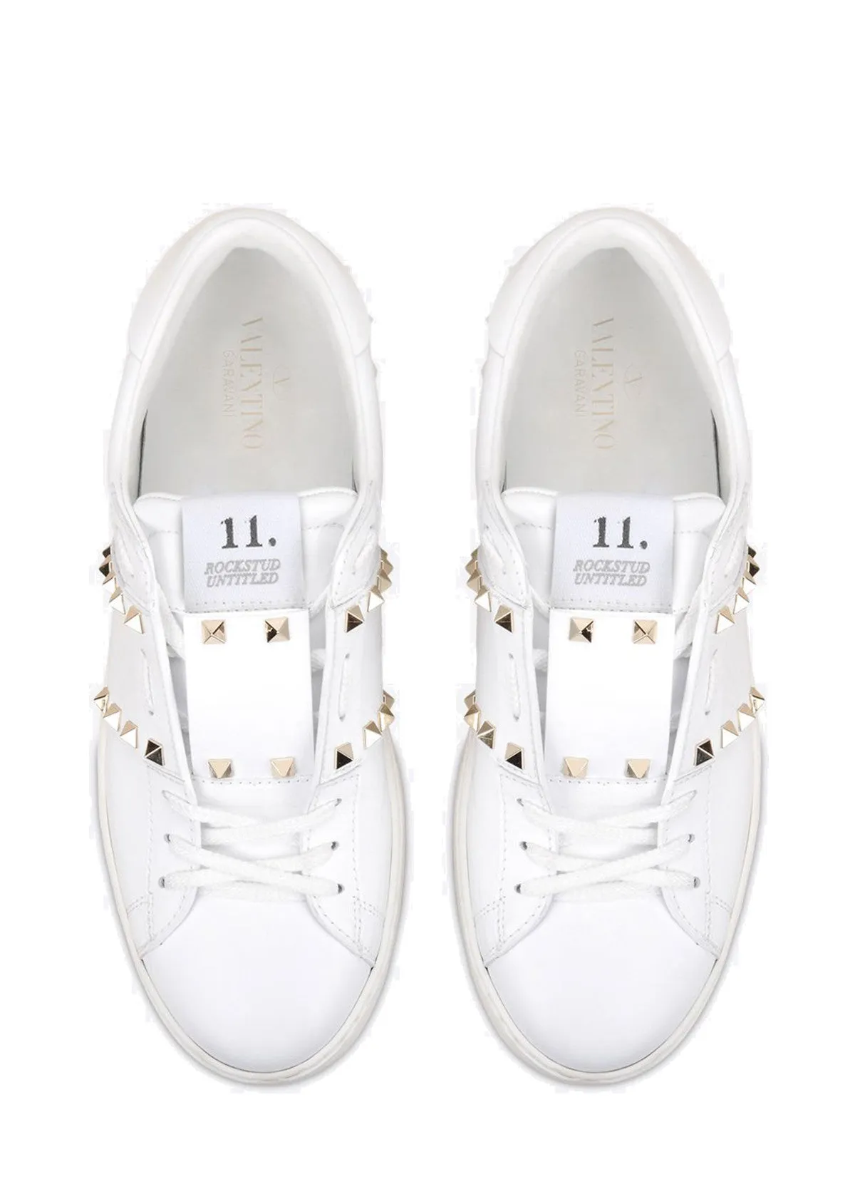 Open Sneaker Untitled, White/Gold