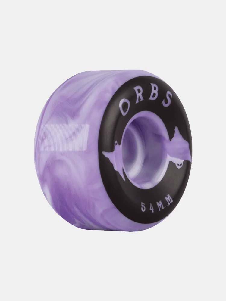 Orbs Wheels Specters Swirls - Purple / White