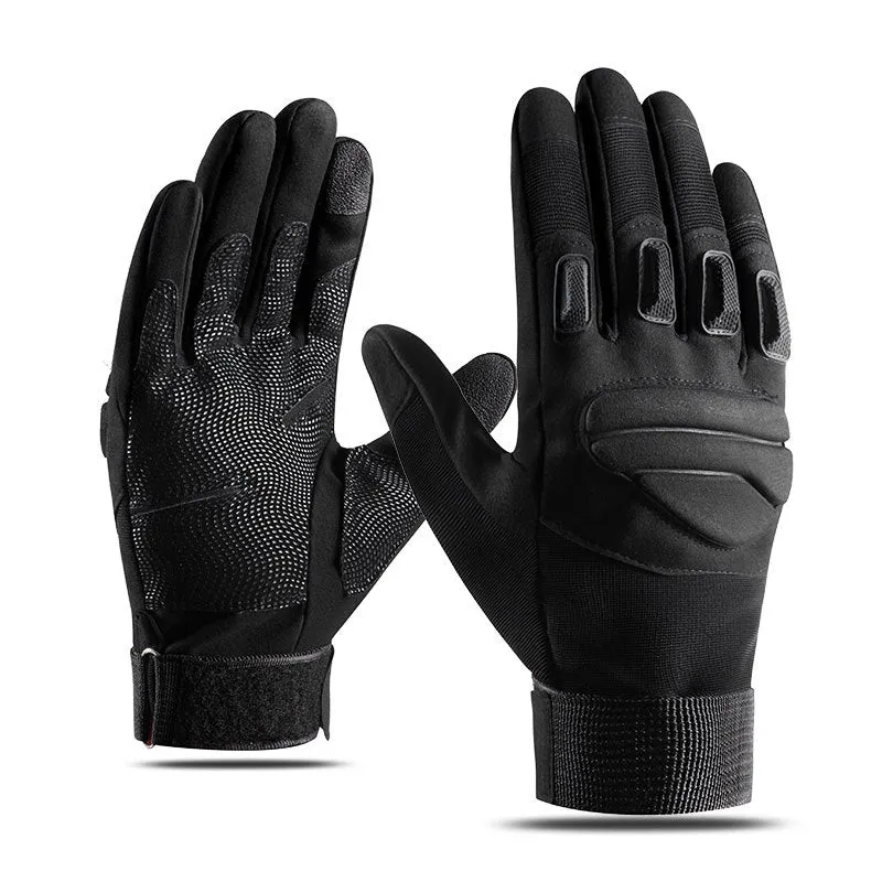 Outdoor Anti-skid Wear-resistant Protection Full Finger Touch Screen Gloves